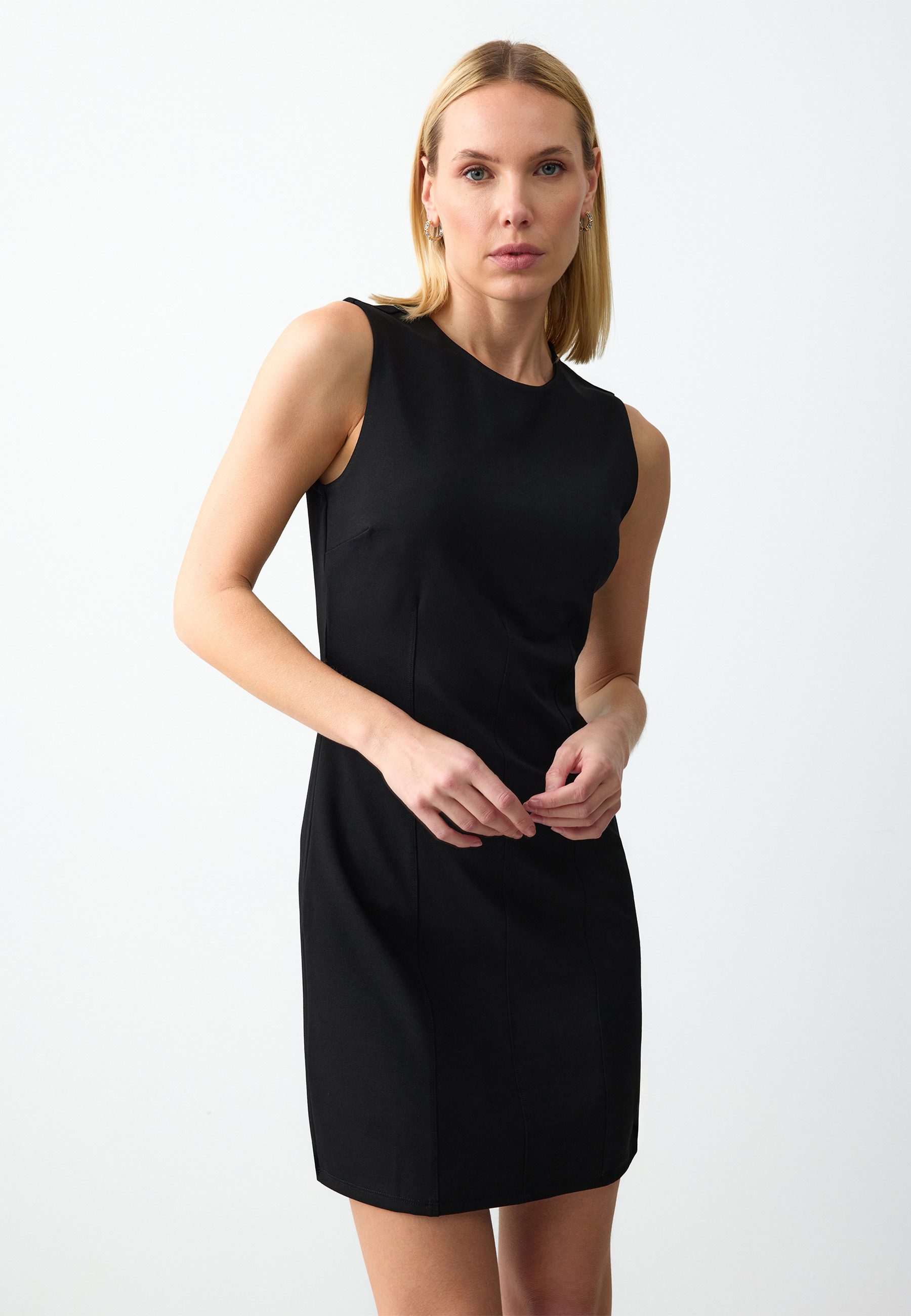 Jimmy Key Minikleid Schwarzes Ärmelloses Figurbetontes günstig online kaufen