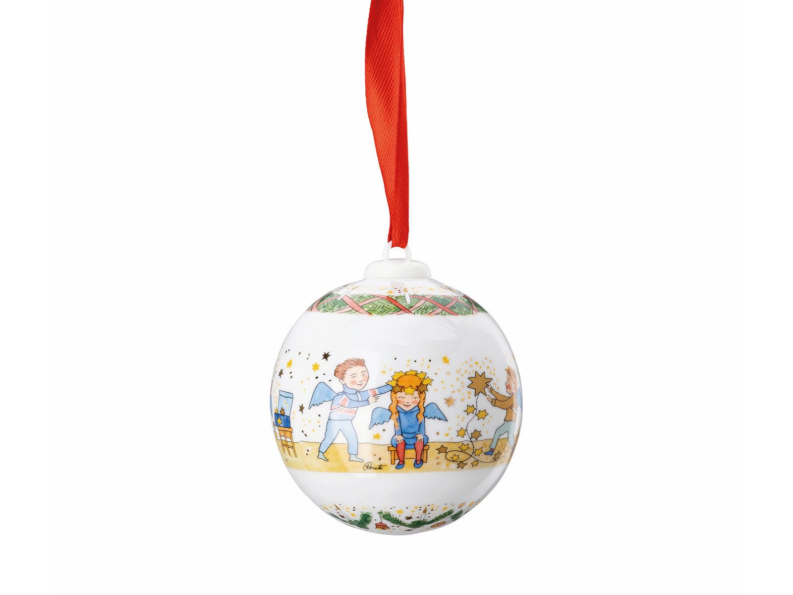 Hutschenreuther Weihnachtsbaumkugel Porzellankugel Weihnachtskugel 2024 günstig online kaufen