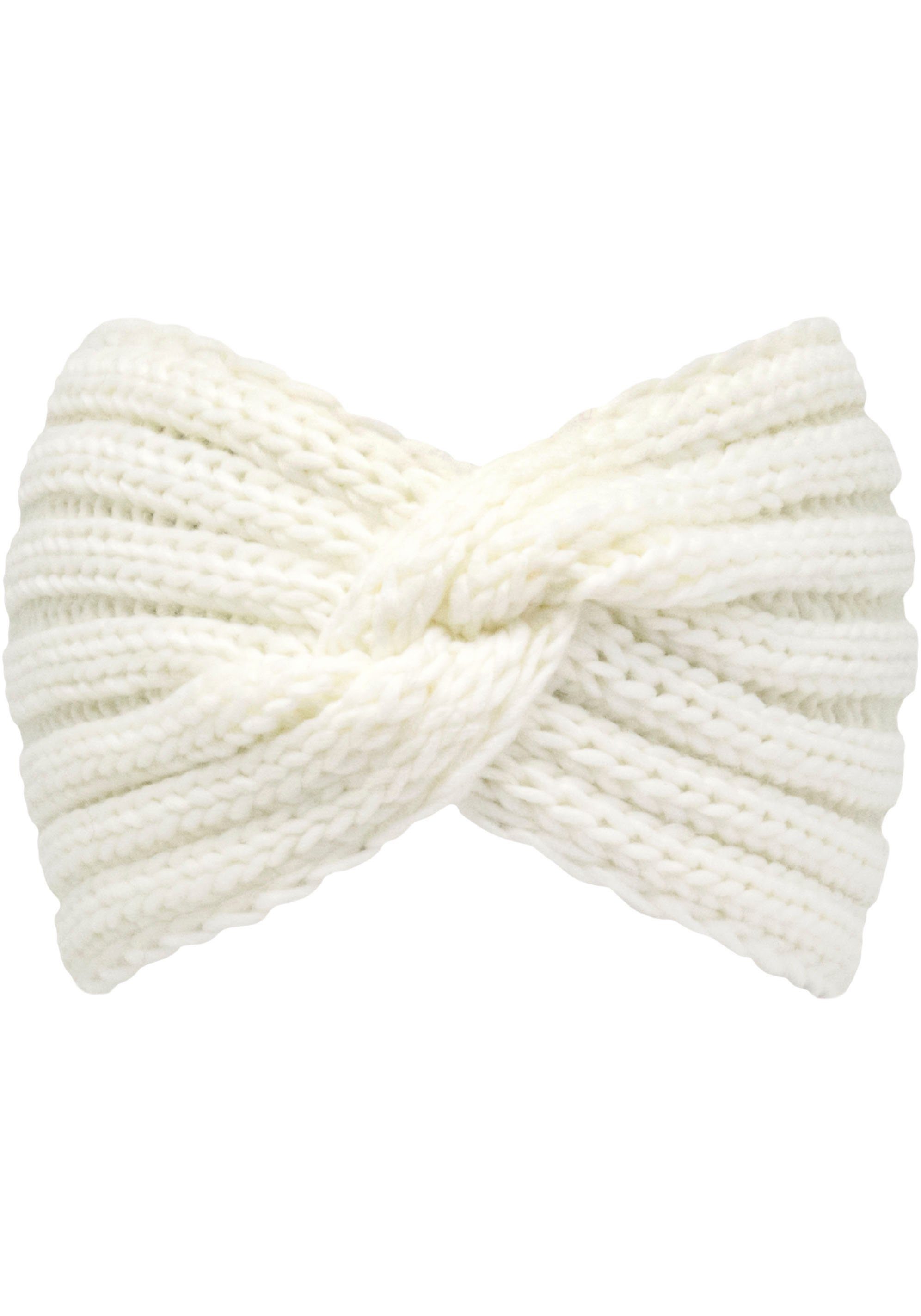 Headband Tina mit Knoten offwhite Stirnband chillouts Vorn