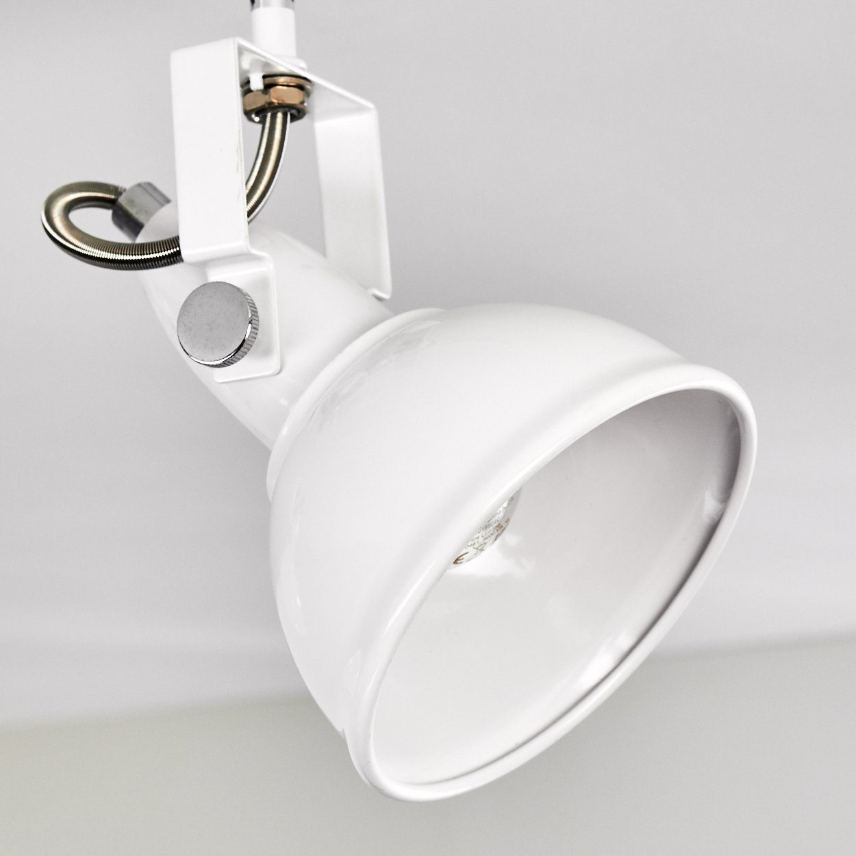 Retro/Vintage mit verstellbaren Leuchtmittel, 2xE14, im »Arazane« Metall Spot hofstein Deckenlampe Strahlern, in ohne Design aus Deckenleuchte Weiß,