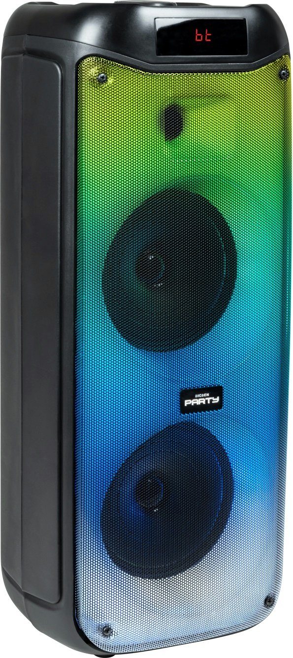 BigBen PARTY Box L AU387216 Party-Lautsprecher (Bluetooth, 15 W, mit RGB-Beleuchtung, kabellos, inkl. Mikrofon) | Lautsprecher
