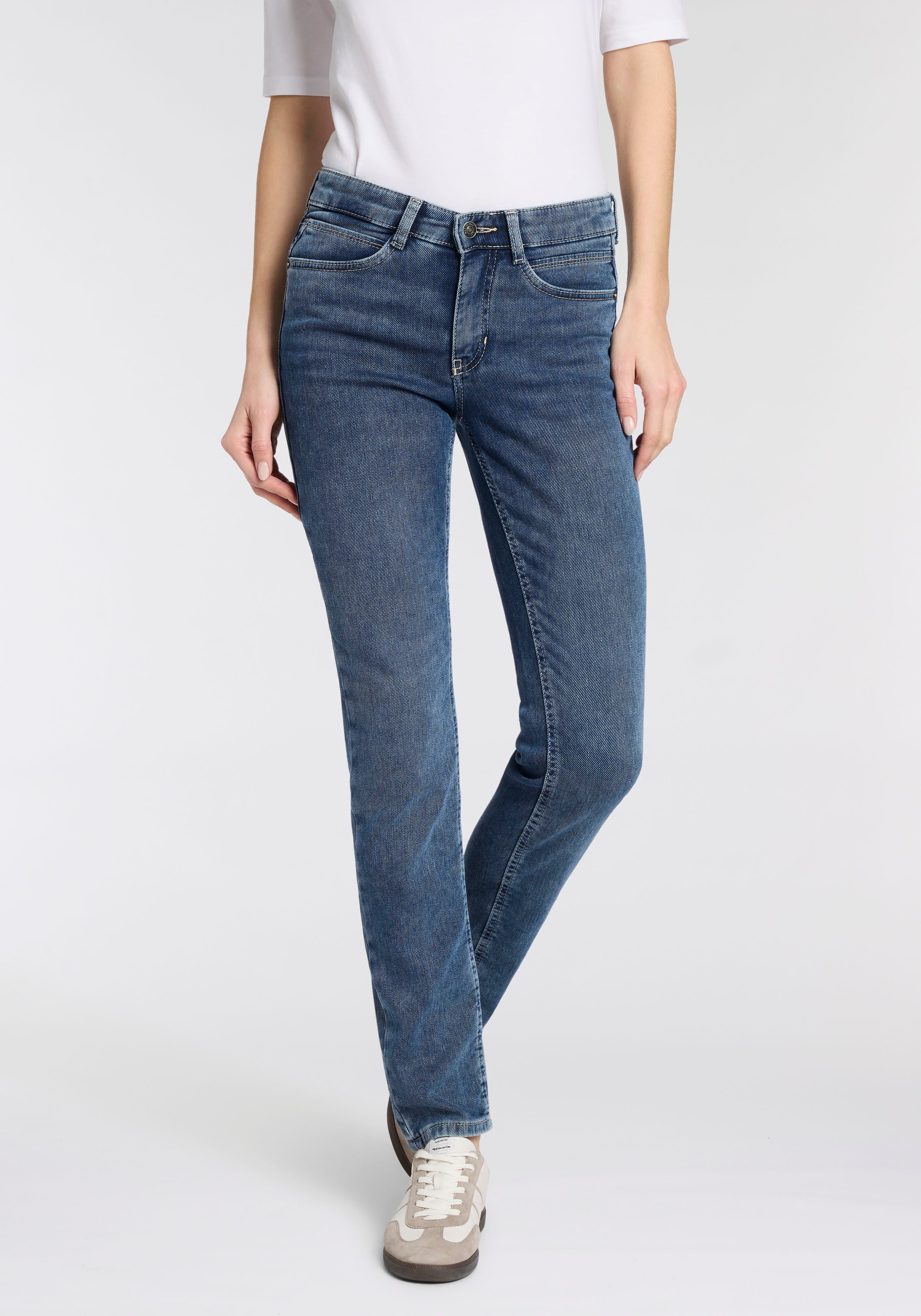 MAC Bootcut-Jeans ANGELA mit Stretch-Komfort, Slim-Fit