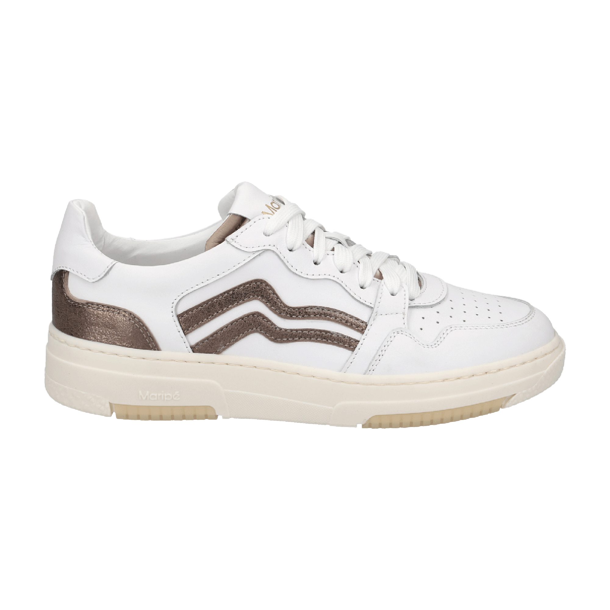 Maripé Maripé ALBA BRONZE, Sneaker, Weiß, Damen Sneaker