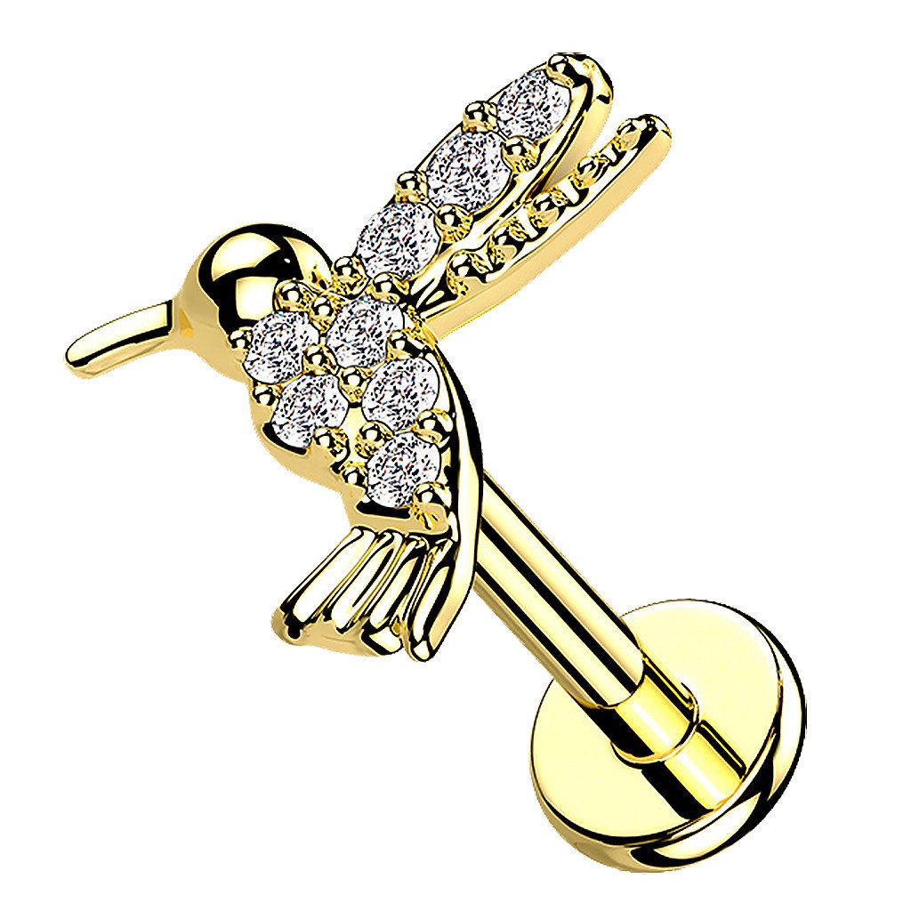 Taffstyle Piercing-Set Labret Tragus Monroe Piercing flach Zirkonia Koilbri günstig online kaufen