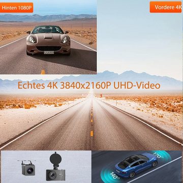 XGODY NT96670+IMX335/GC4653, 3-Zoll-Bildschirm, Autoladekabel + GPS, Dashcam (Dual Channel Front 4K Rear 1080, Bildschirmauflösung 430*240)