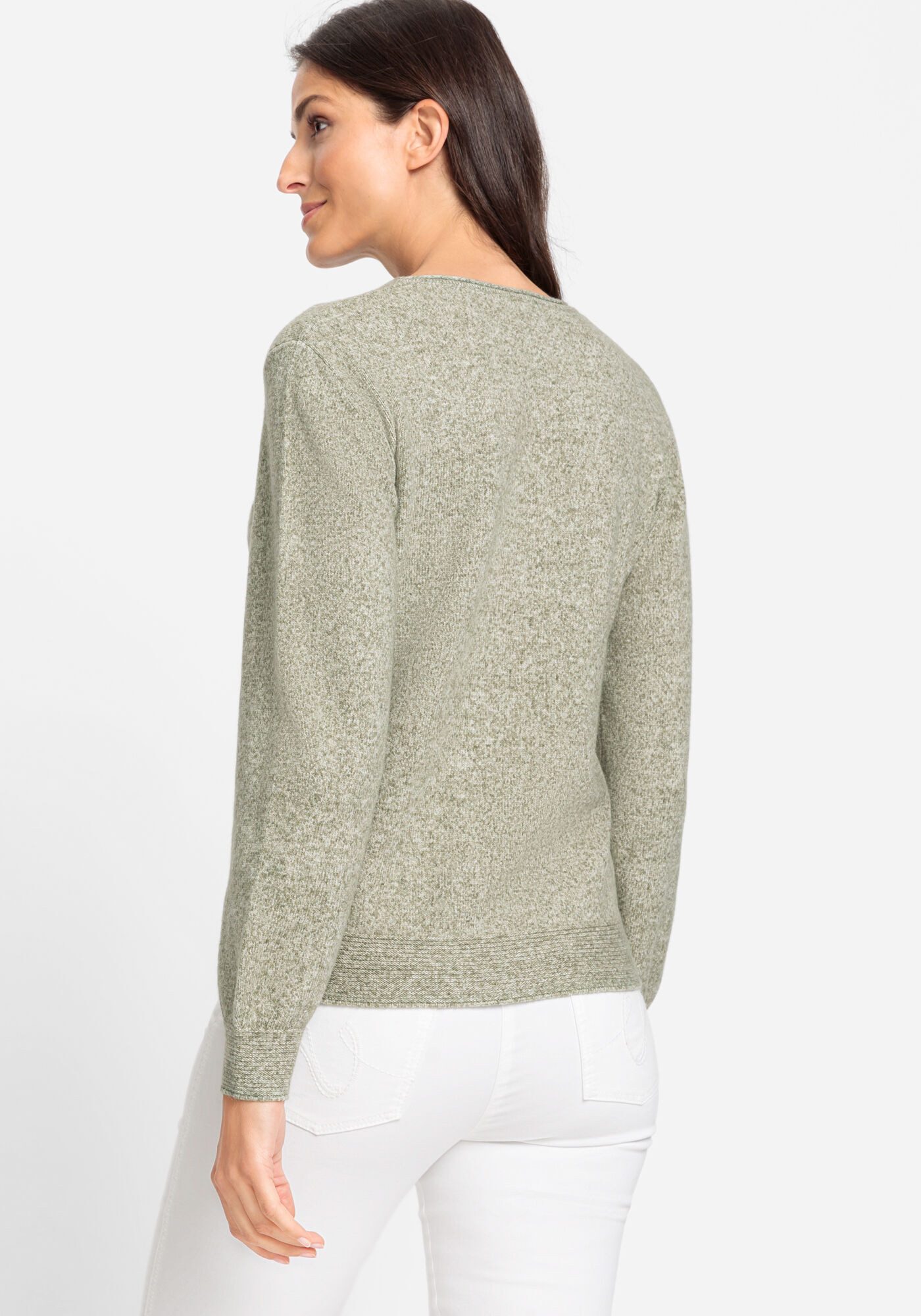 Olsen Rundhalspullover mit Rundhalsausschnitt