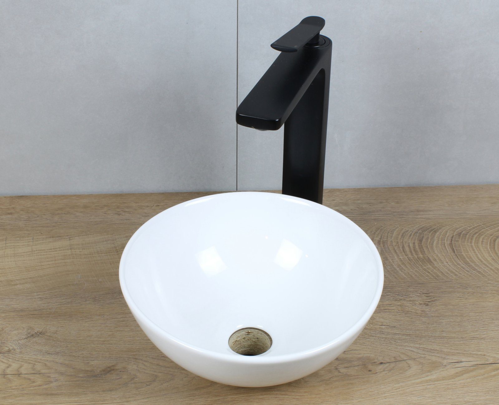 HAGO Aufsatzwaschbecken Keramik Waschbecken rund Ø günstig online kaufen