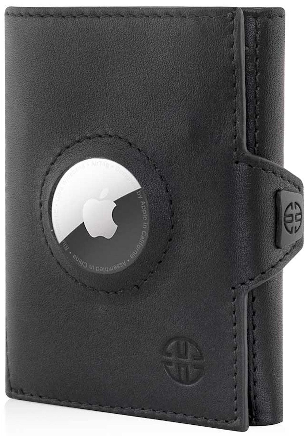 Trusador Geldbörse AirTag 'Verona' - Leder-Wallet mit AirTag- & Münzfach (Handarbeit, Handmade in Europe, inklusive Apple AirTag), Vollnarbenleder, AirTag Wallet Herren & Damen