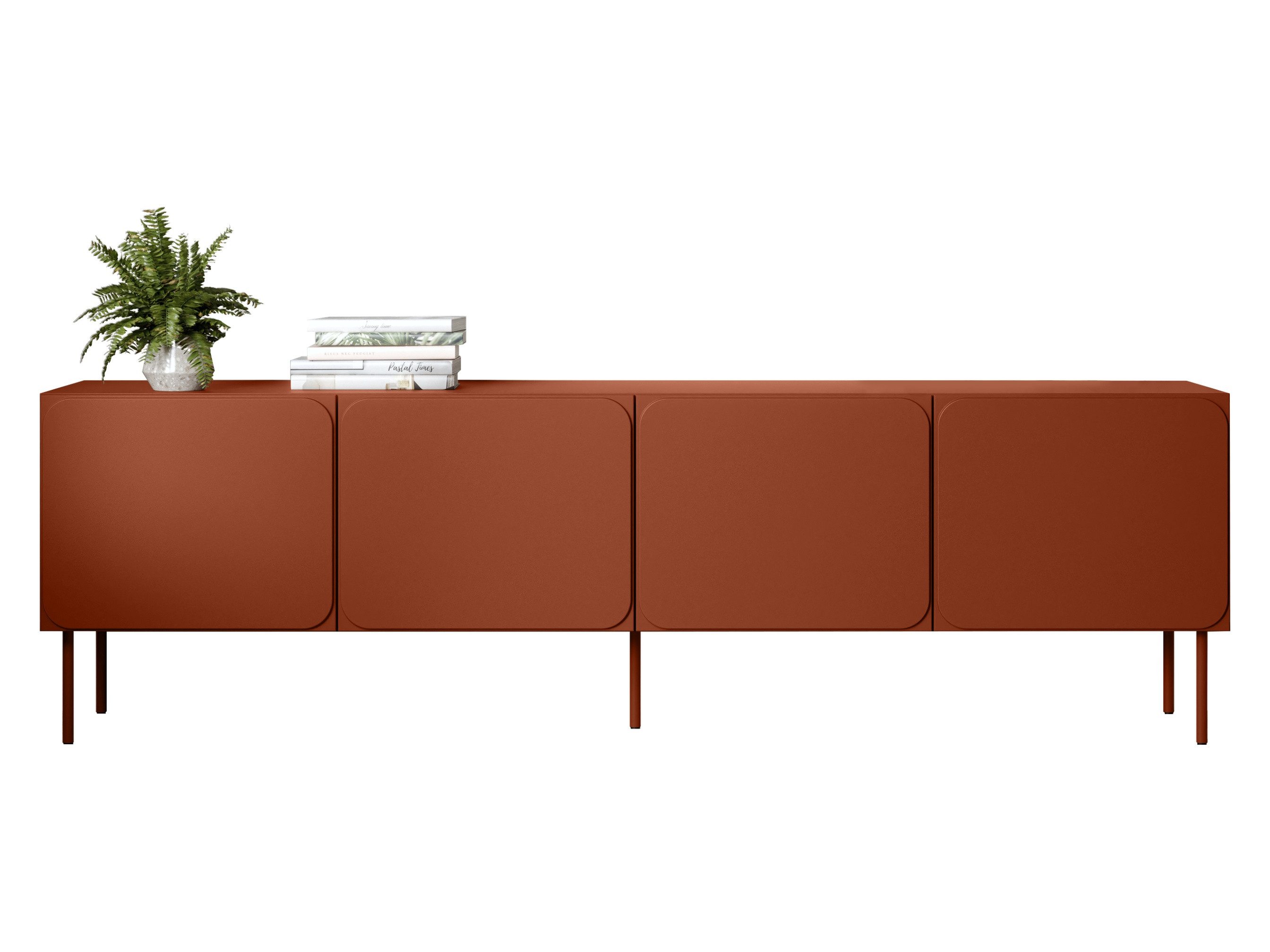 MIRJAN24 TV-Schrank Rafael 200 4D (mit vier Drehtüren) Griffloses Öffnungssystem, 200x40x61 cm