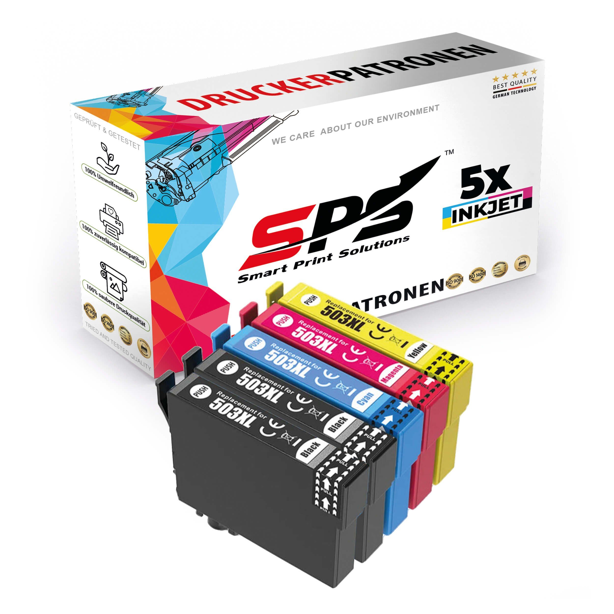 SPS 5x Multipack Set Kompatibel für Epson Workforce Tintenpatrone (5er Pack) | Tintenpatronen