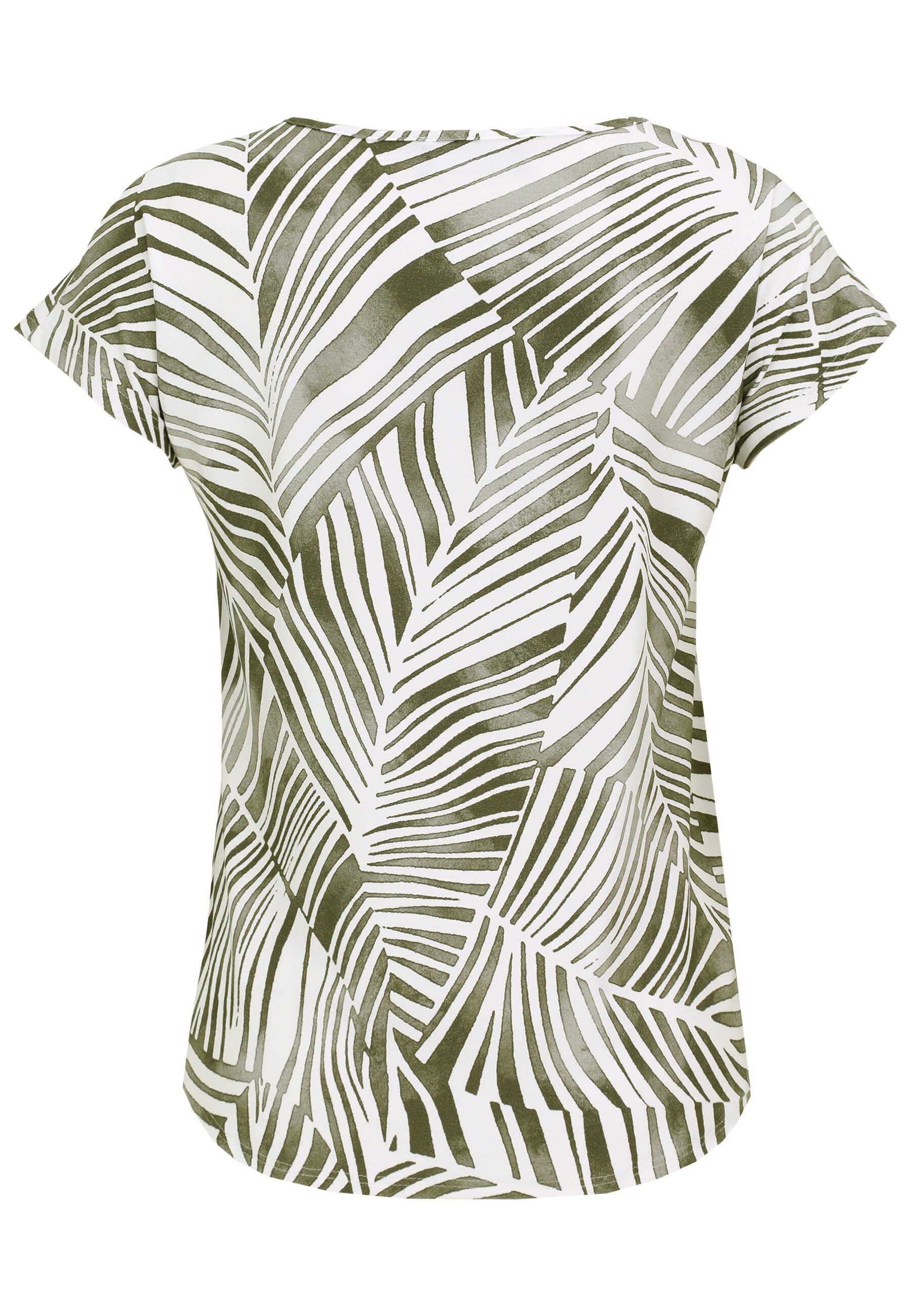 Doris Streich Rundhalsshirt (1-tlg) mit abgerundetem Saum