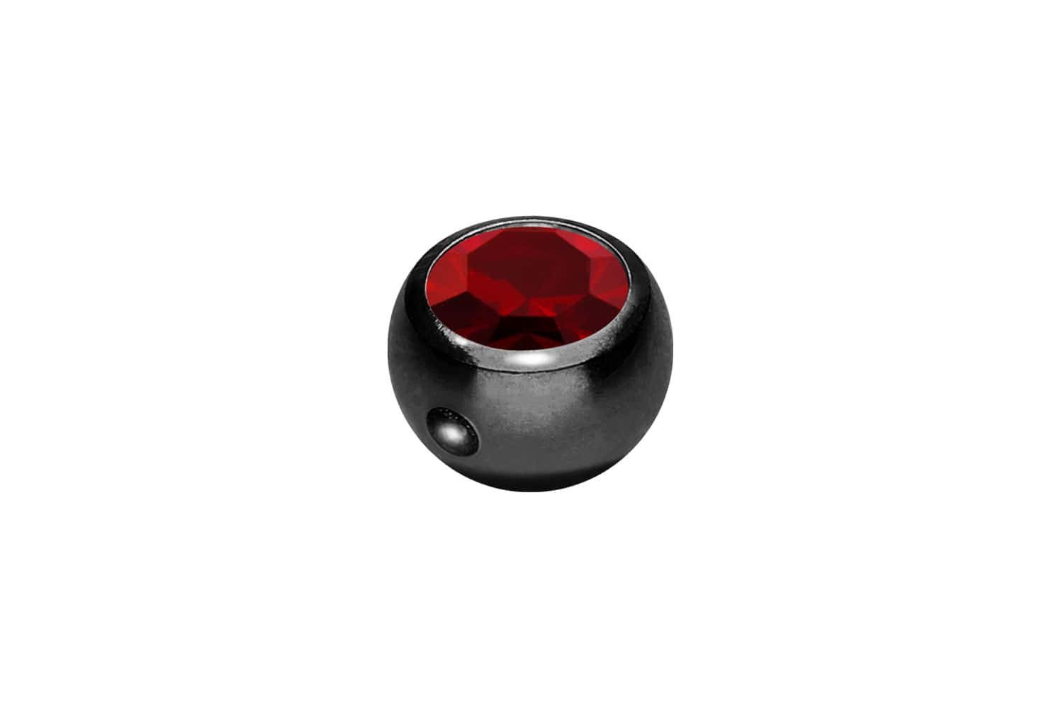 PIERCINGLINE Piercing-Set Chirurgenstahl Klemmkugel KRISTALL (Klemm-Aufsätze, 1-tlg)