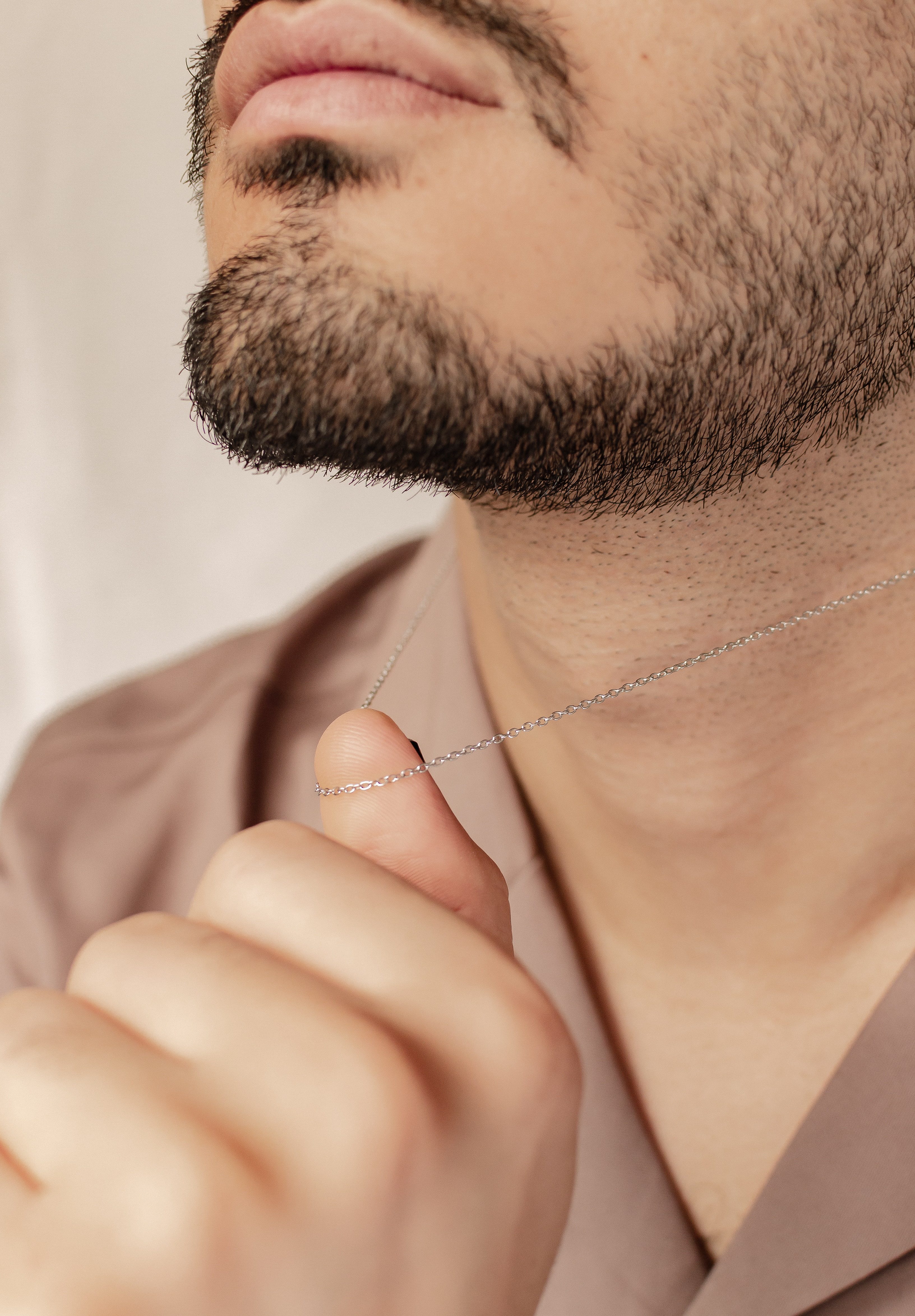 Hey Happiness Lange Kette aus Edelstahl, Anker Schlange Kette zur Auswahl, 18K vergoldete Basic Kette ohne Anhänger zum Kombinieren, wasserfest