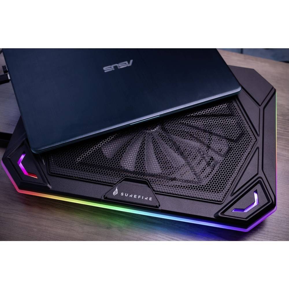 Surefire Laptoptisch SureFire Laptop-Kühler RGB-Beleuchtung mit