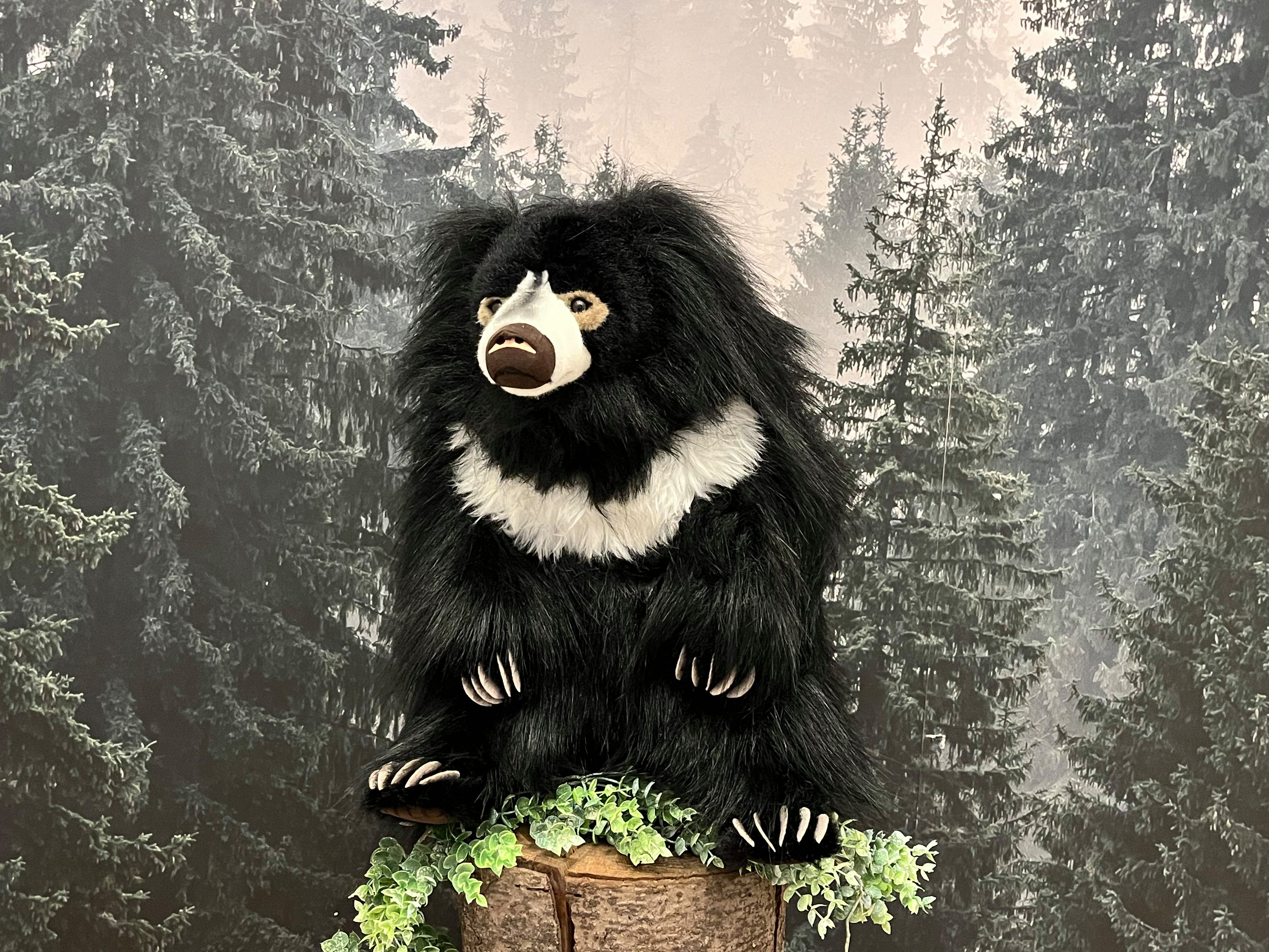 Kösen Kuscheltier Kösen Lippenbär schwarz/weiß