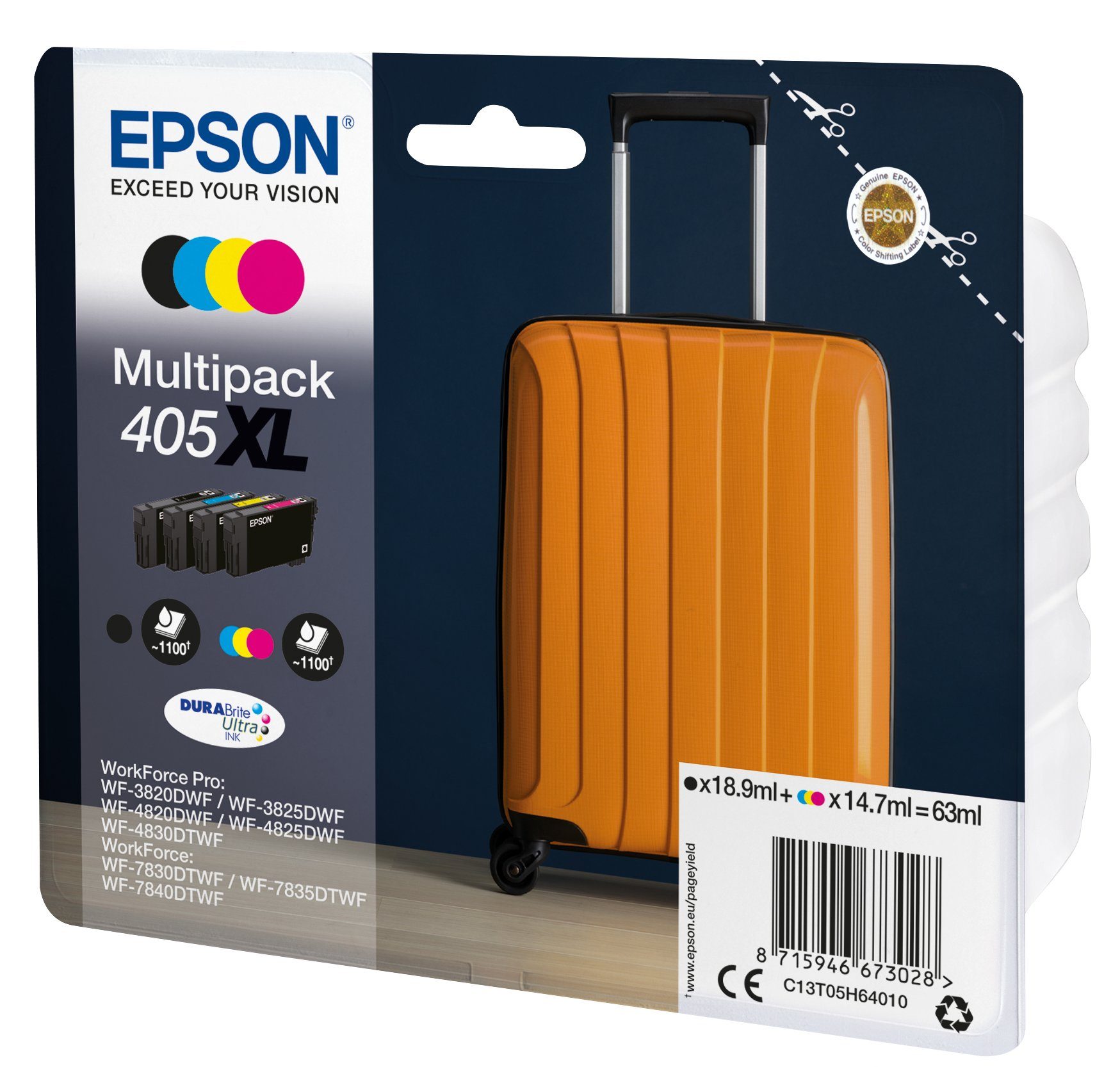 Epson Original Epson 405XL Tintenpatrone (C13T05H64020) Multipack