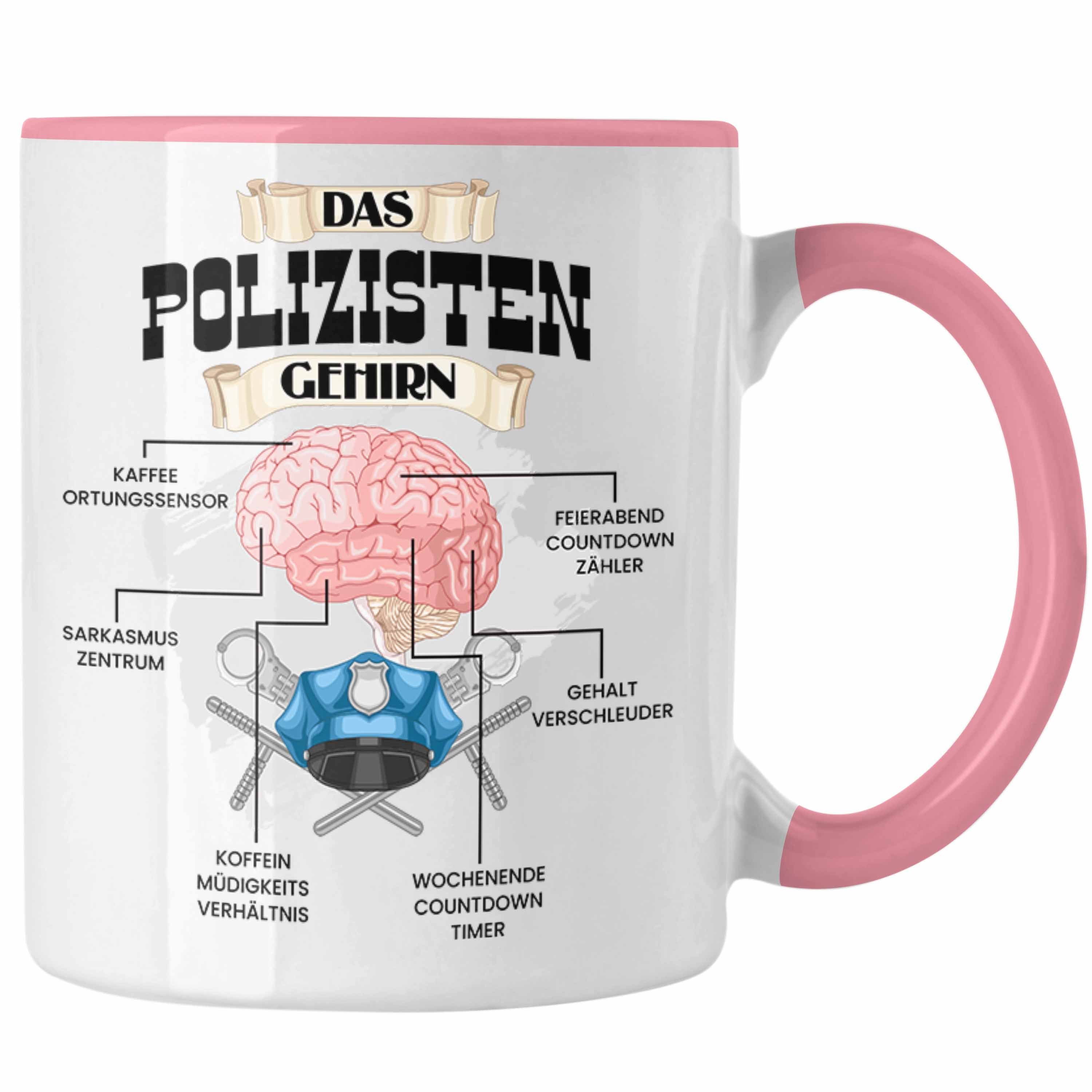 Trendation Polozisten Polizei Lustiges Polizisten für Tasse Tasse Trendation Geschenk - Rosa