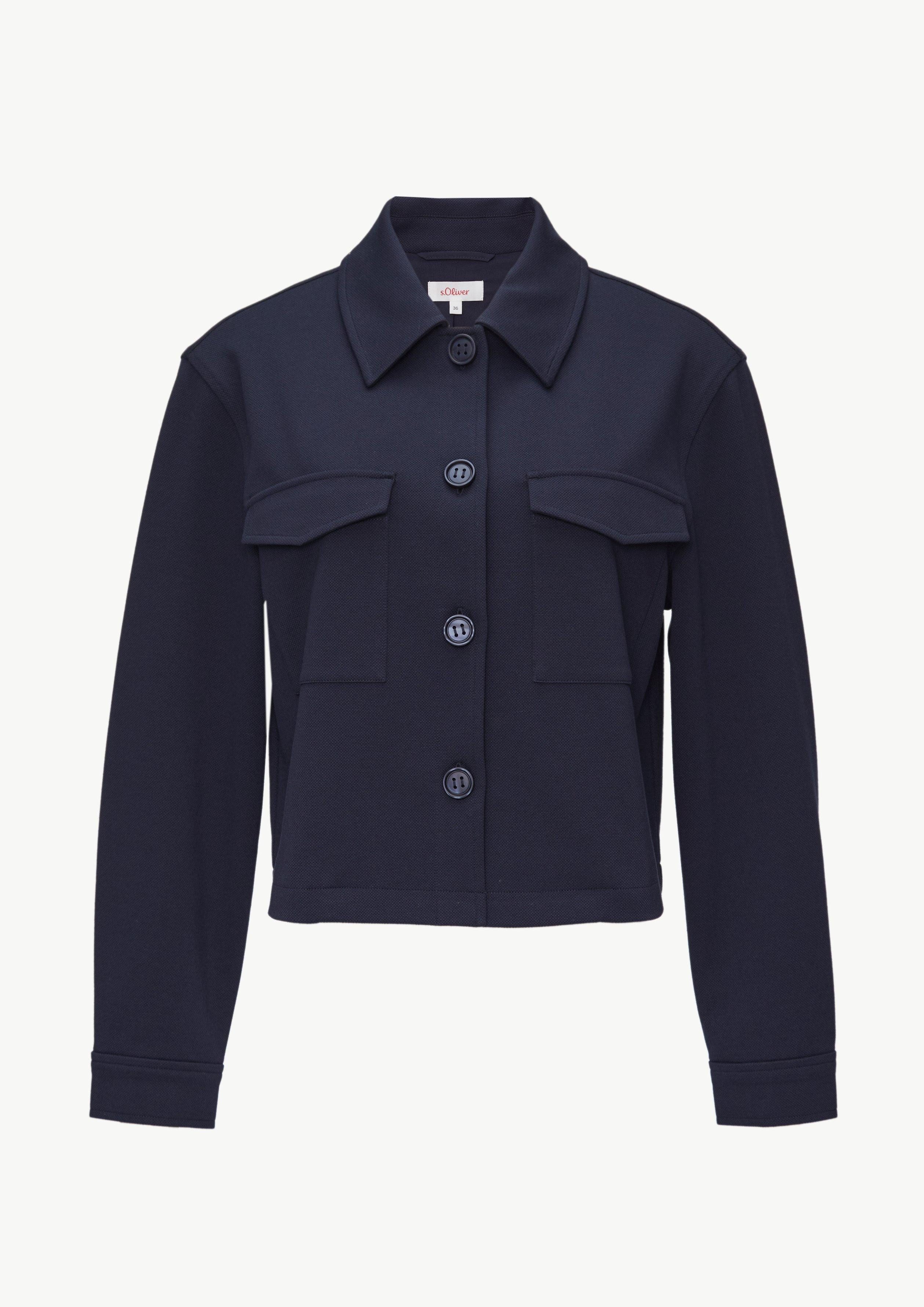 s.Oliver Funktionsjacke Verkürzte Jacke mit Faltendetail günstig online kaufen