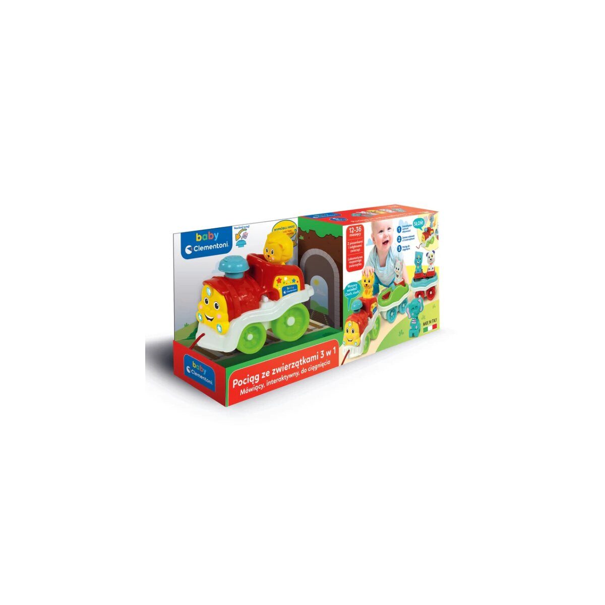 Clementoni® Lernspielzeug Interaktiver Tierzug Polnische Sprache Clementoni 50802