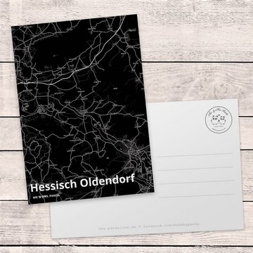 Mr. & Mrs. Panda Postkarte Hessisch Oldendorf - Geschenk, Städte, Stadt Dorf Karte Landkarte Map