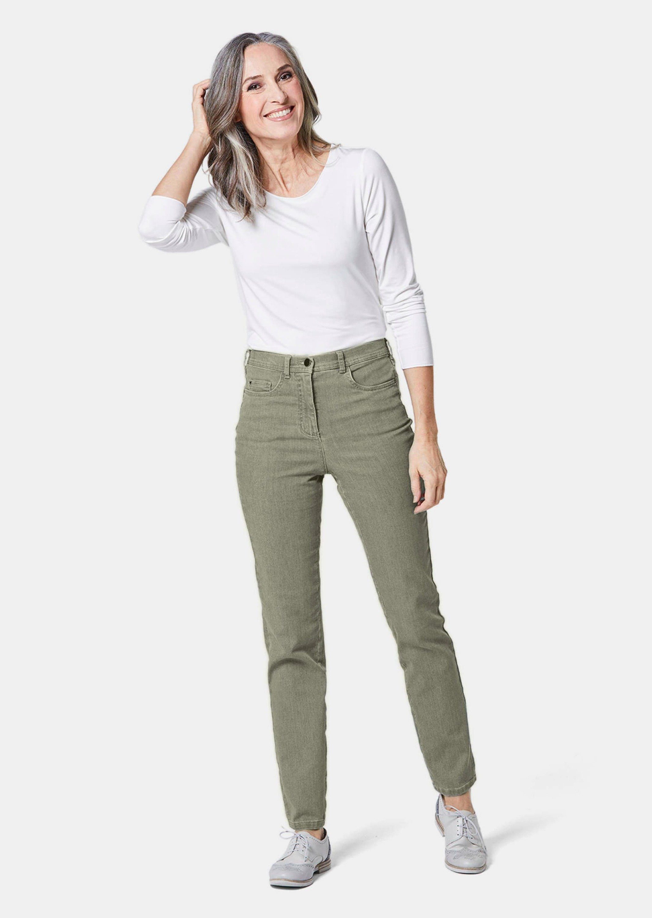 GOLDNER Bequeme Jeans Kurzgröße: Bequeme High-Stretch-Jeanshose günstig online kaufen
