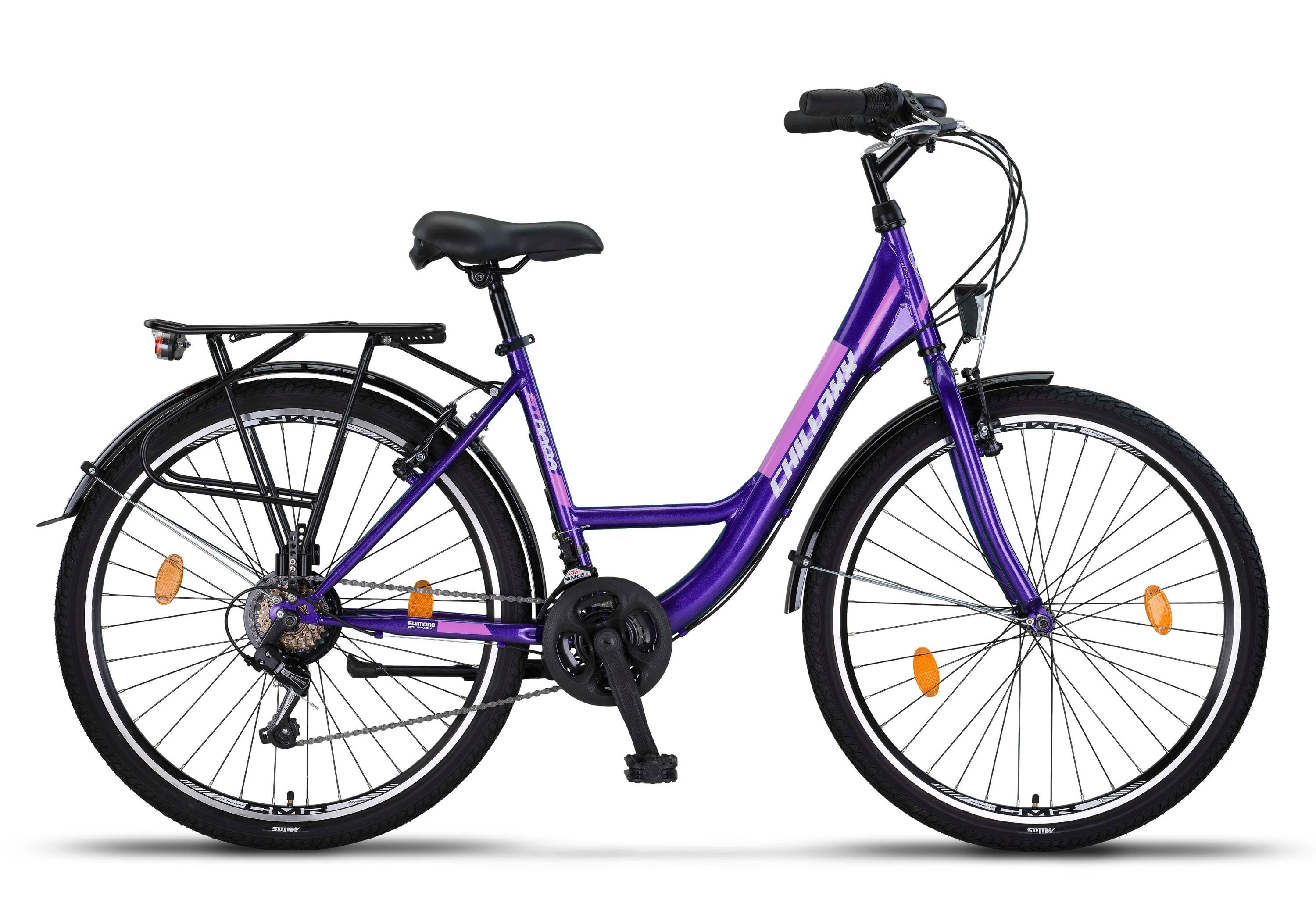 Chillaxx Cityrad Chillaxx Bike Strada Premium City Bike in 24, 26, 28 Zoll