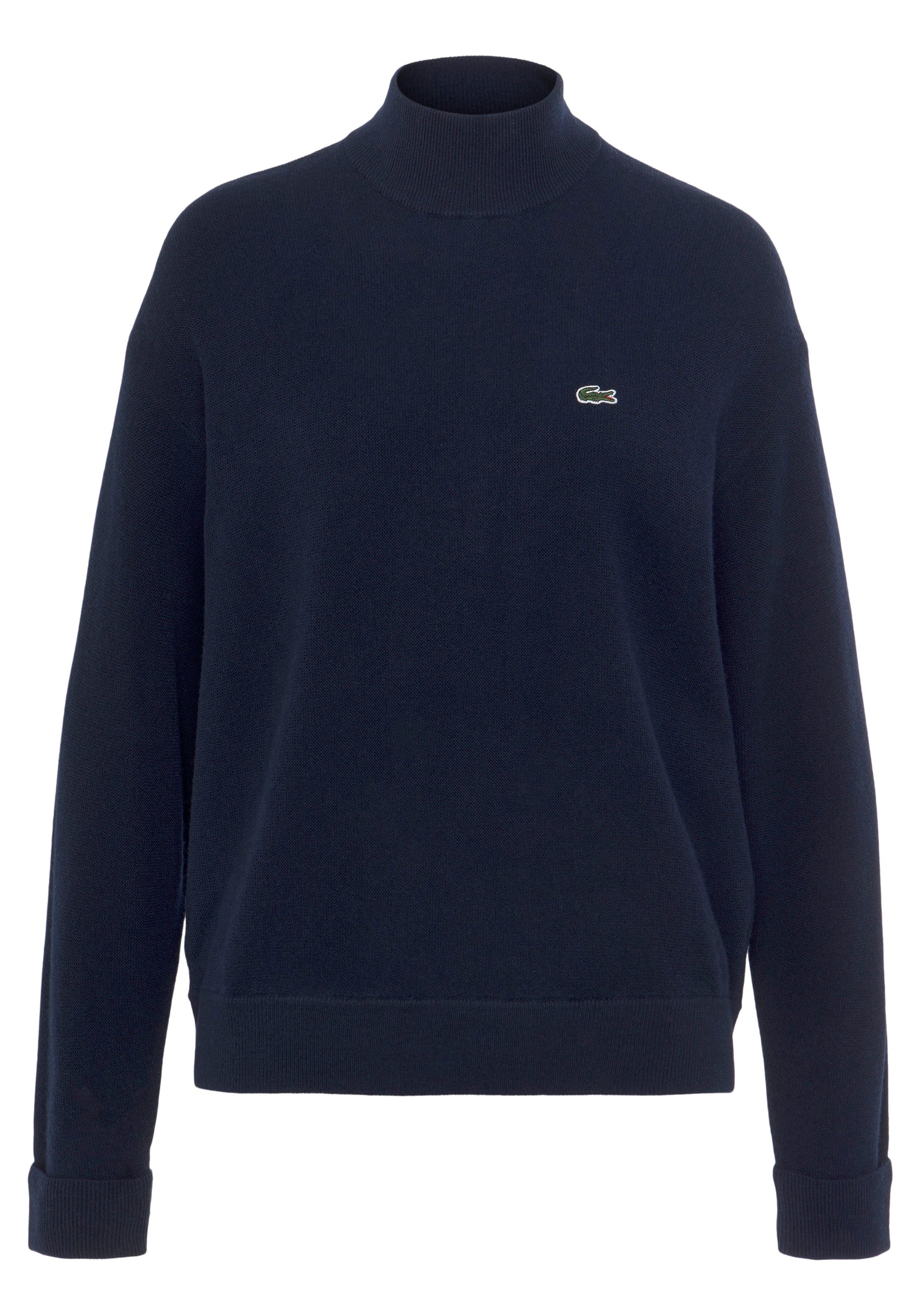 Lacoste Rollkragenpullover mit langen Ärmeln