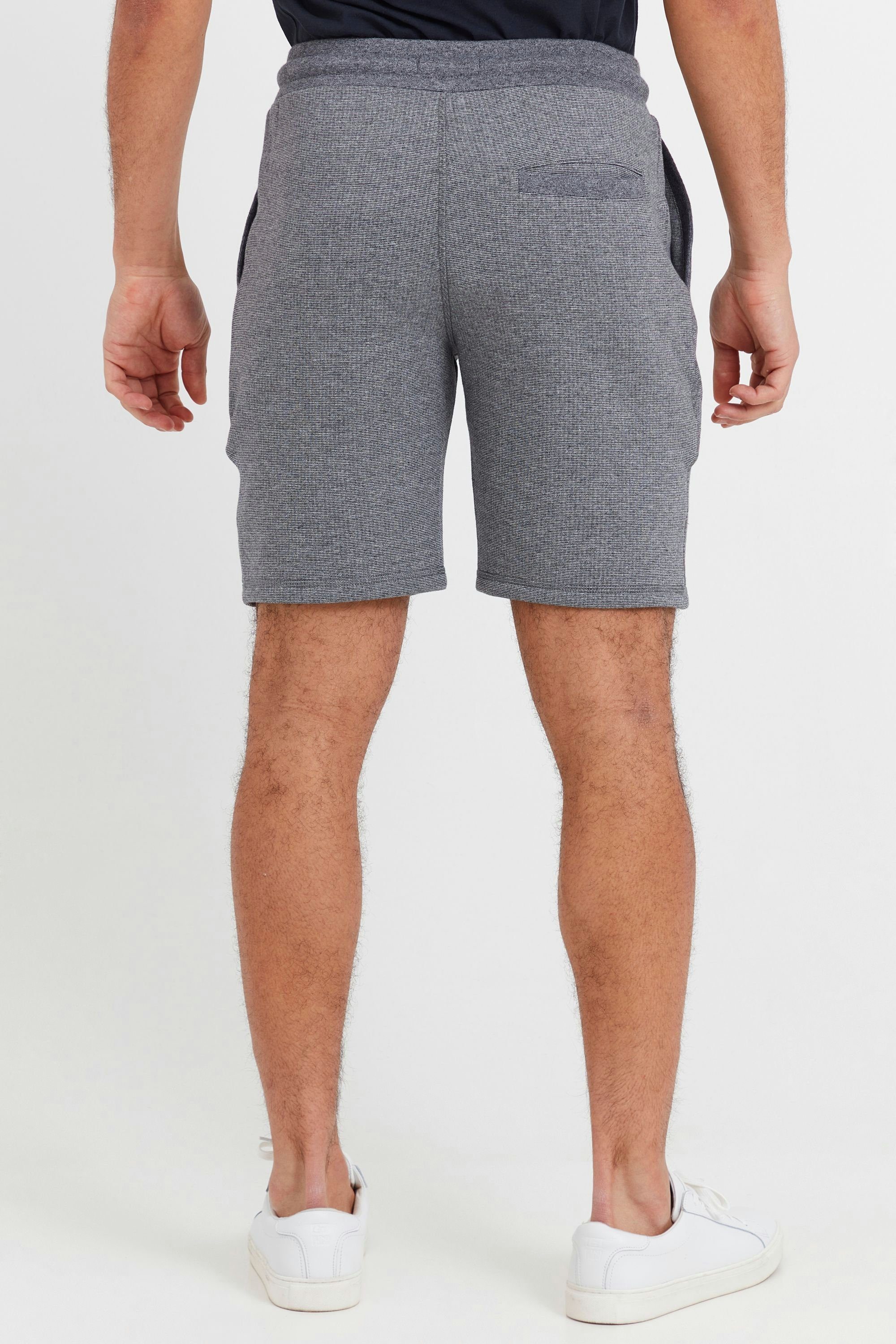 (1940071) Melange !Solid Grey Dark SDNafko Sweat mit Sweatshorts Shorts Kordeln