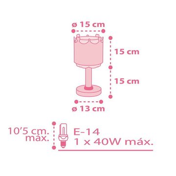 click-licht Tischleuchte Tischleuchte Little Queen in Rosa und Weiß E14, keine Angabe, Leuchtmittel enthalten: Nein, warmweiss, Tischleuchte, Nachttischlampe, Tischlampe