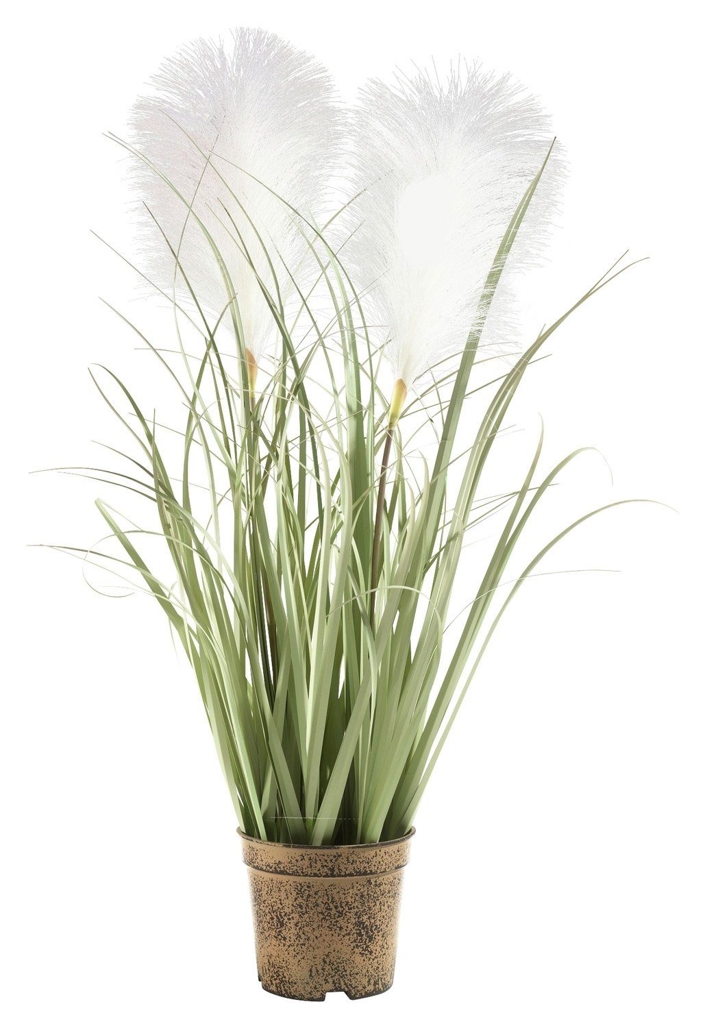 Kunstpflanze LEMIUS, Grün, Kunststoff Gras, Höhe 60 cm
