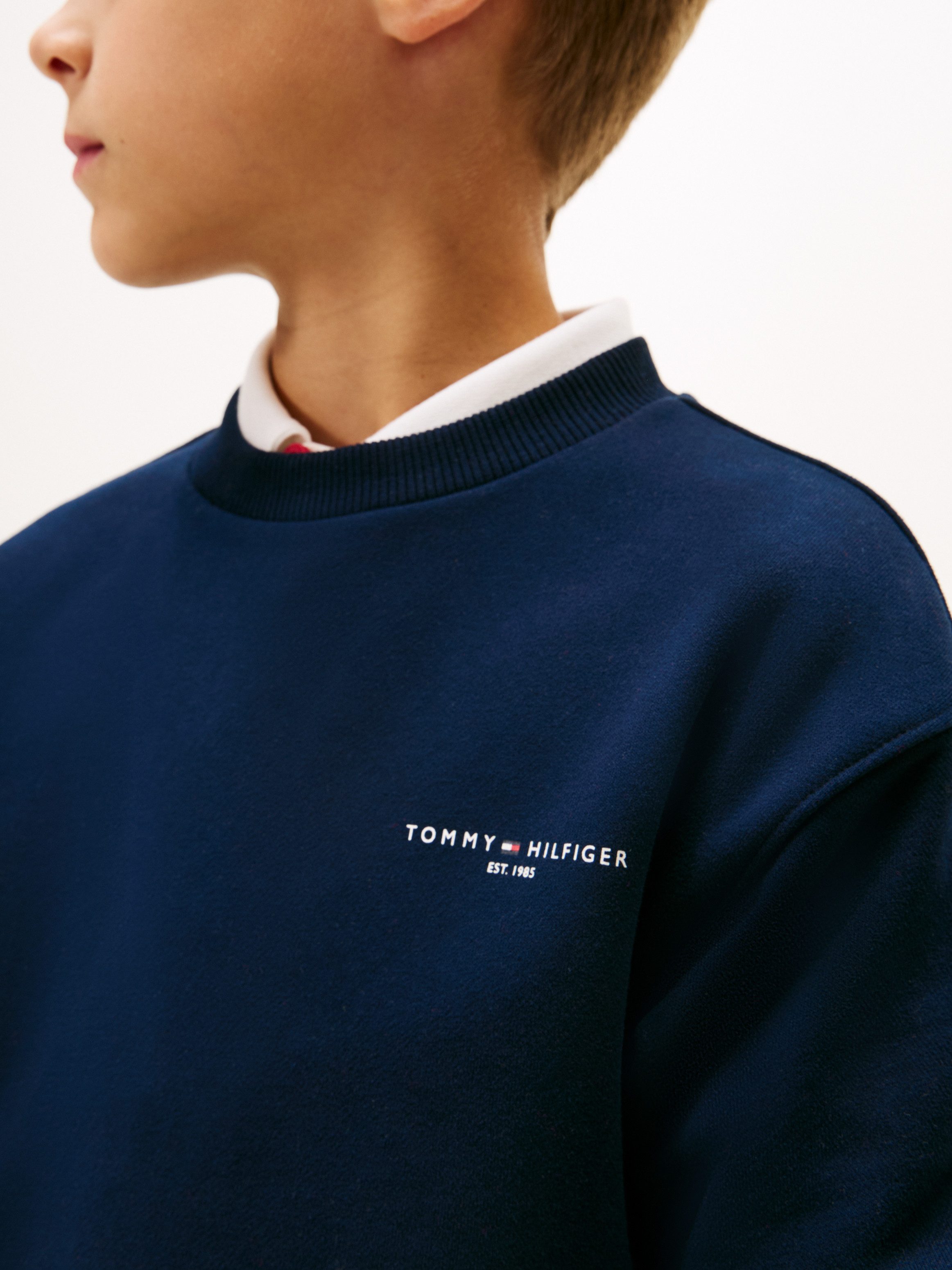 Tommy Hilfiger Sweatshirt MINI CORP C-NECK Kinder bis 16 Jahre, für Jungen und Mädchen, regular fit
