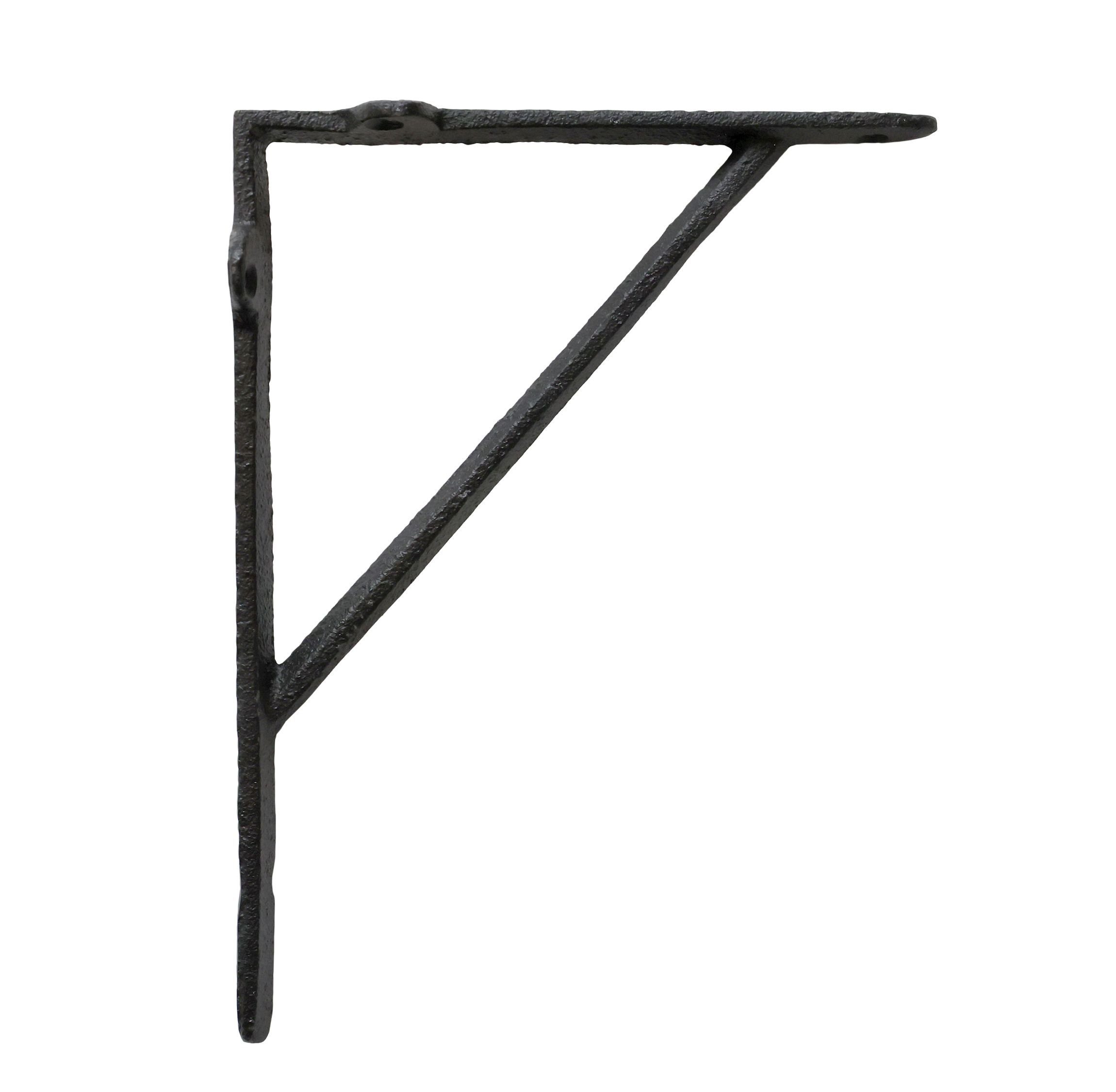Chic Antique Wandregal 2x Regalhalter Regalwinkel Regalträger 23cm Eisen Schwarz Chic