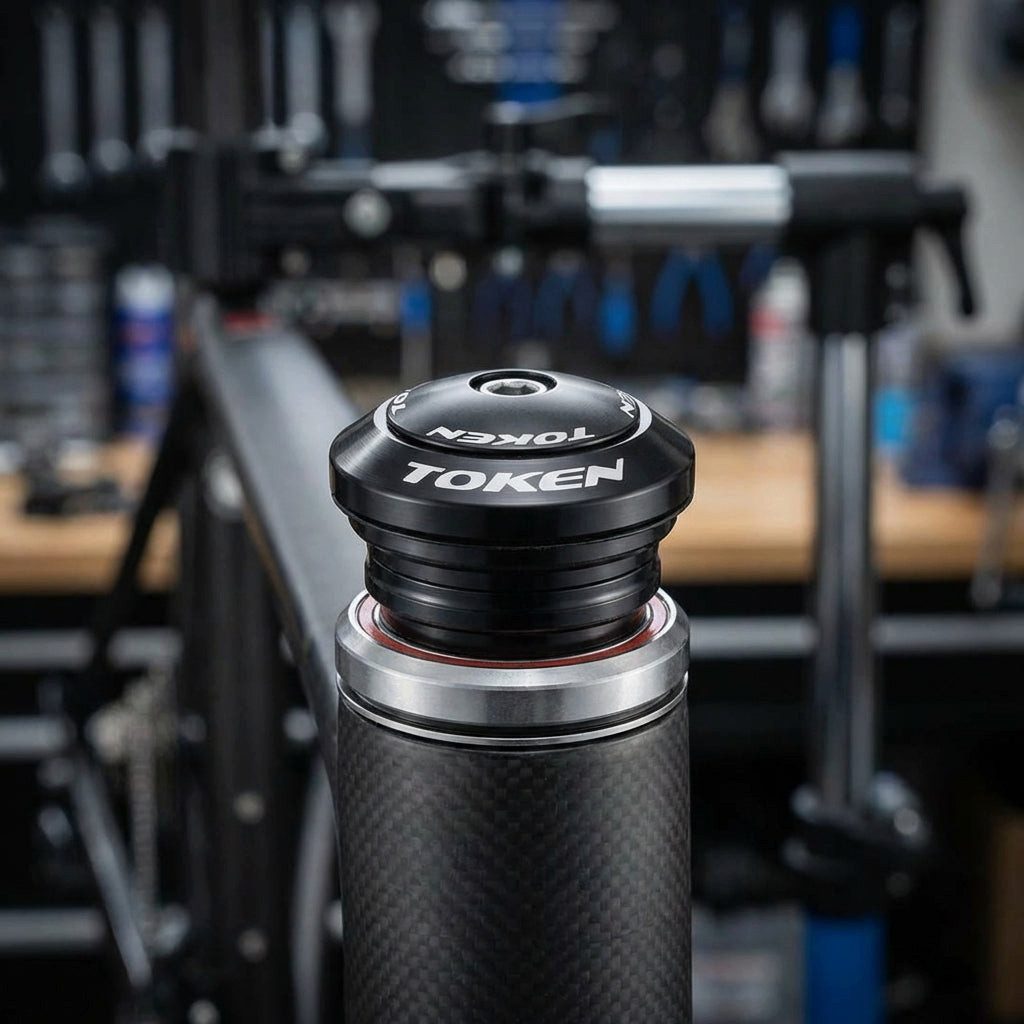 Token Fahrradlenker TOKEN Steuersatz Omega A-Serie AHead 1 1/8" schwarz (42mm)