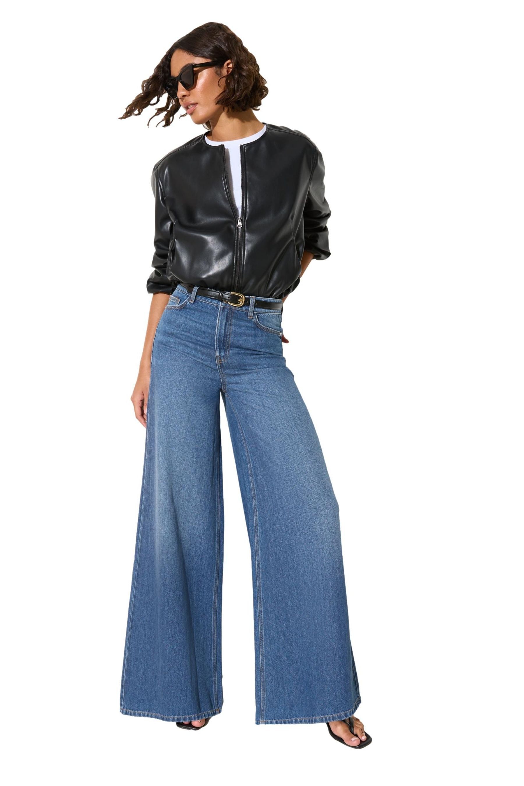 Weite Jeans Friends Like These Palazzo-Jeans, Regular
