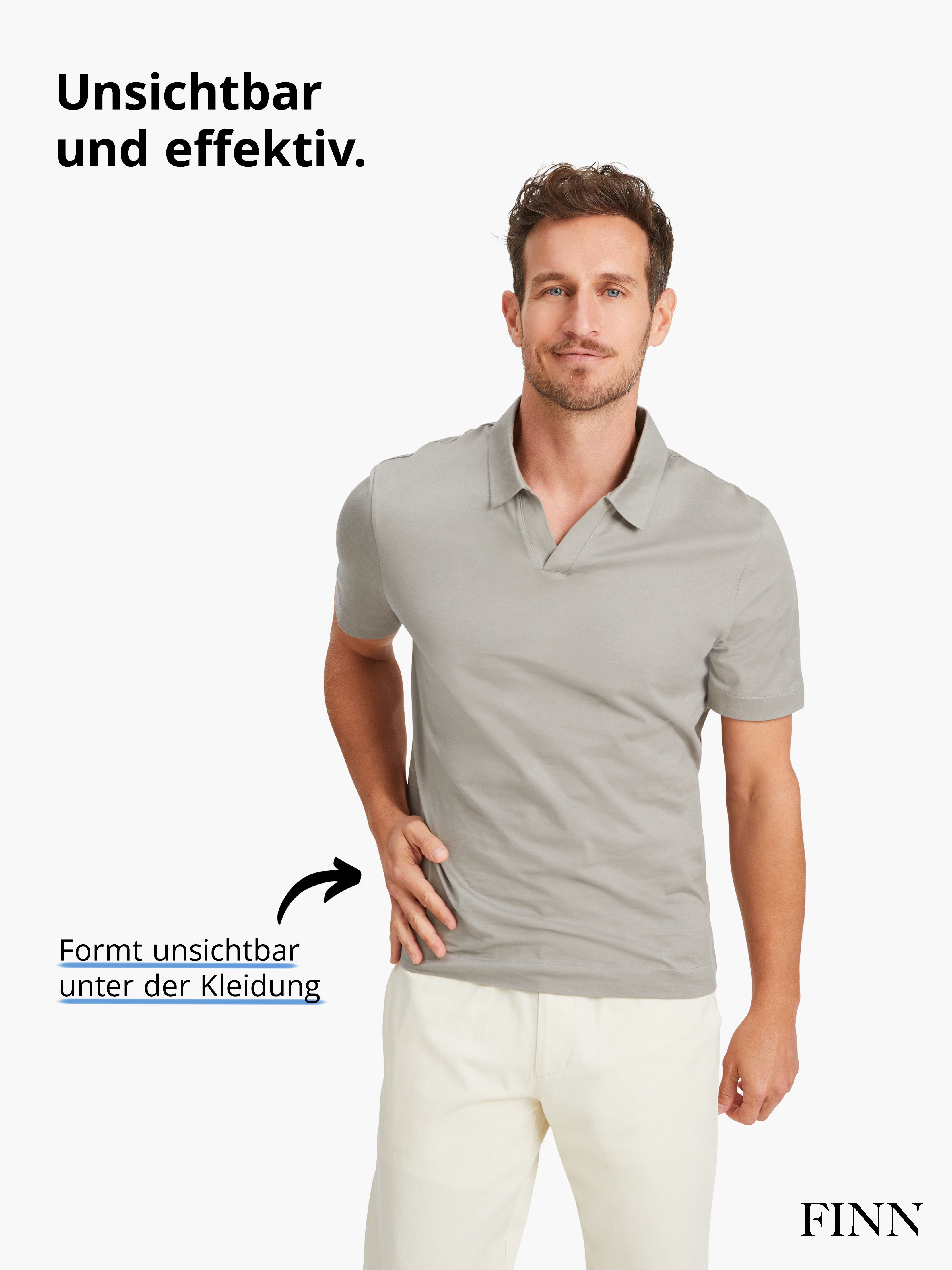 FINN Design Shapinghose mit extra starker Kompression - Seamless Shapewear Shorts Herren Stark formende Kompressionsshorts ohne Nähte mit hoher Taille