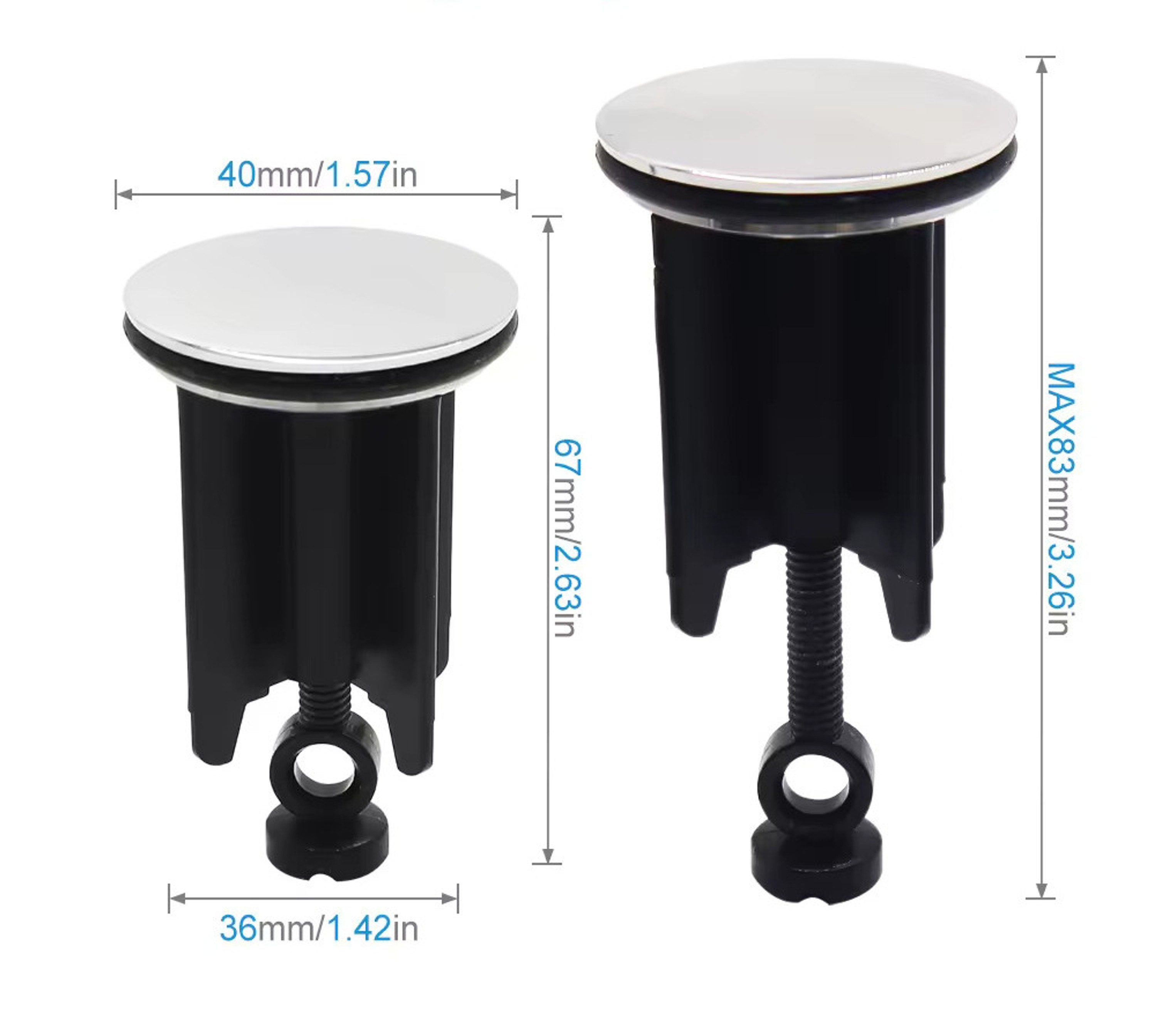 Dusbad Badaccessoire-Set Dusbad Waschbeckenstöpsel Universal 40mm Motiv für alle Waschbecken – Bild 3 von 4
