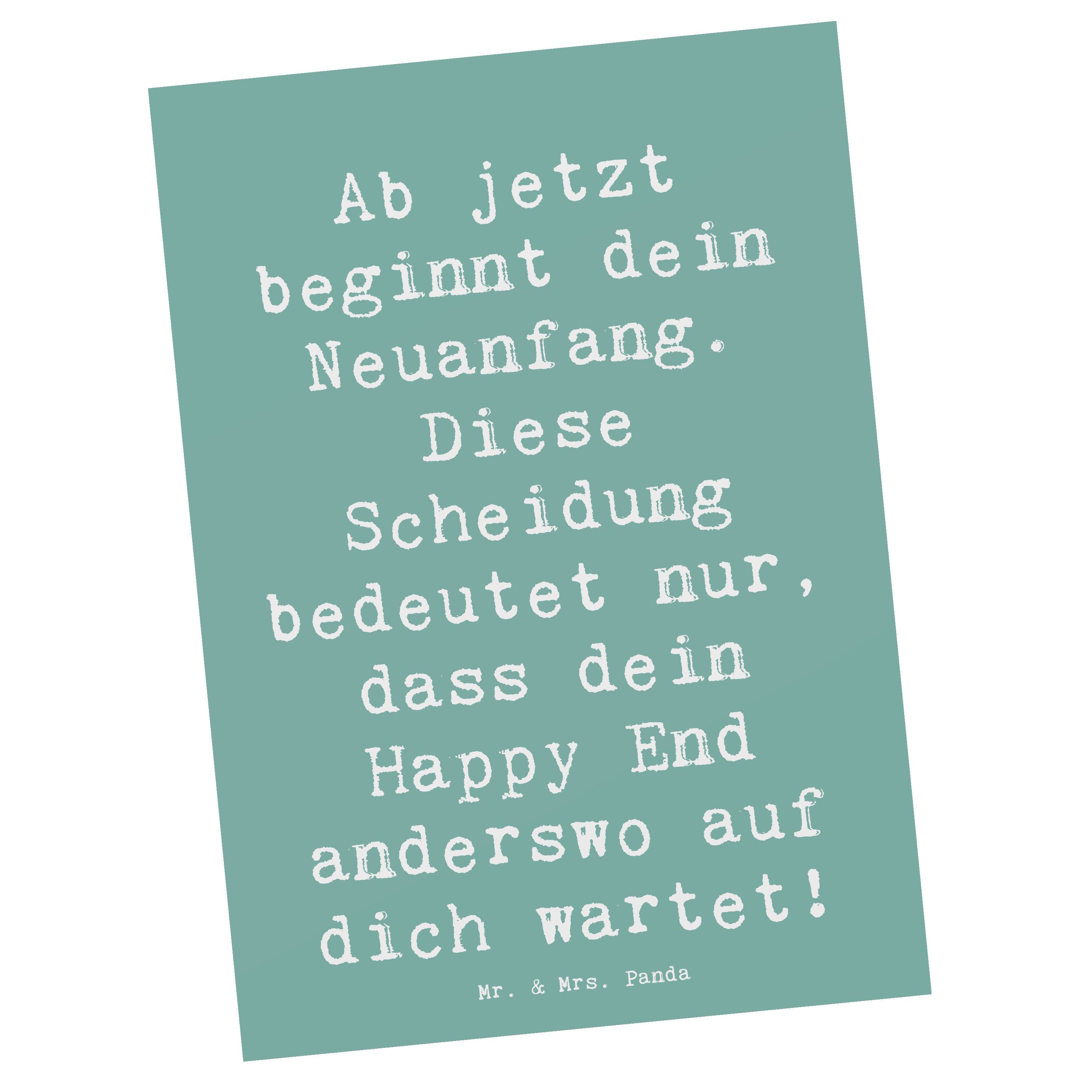 Postkarte Neuanfang Scheidung - Meeresbrise - Geschenk, Veränderung, Einladungs