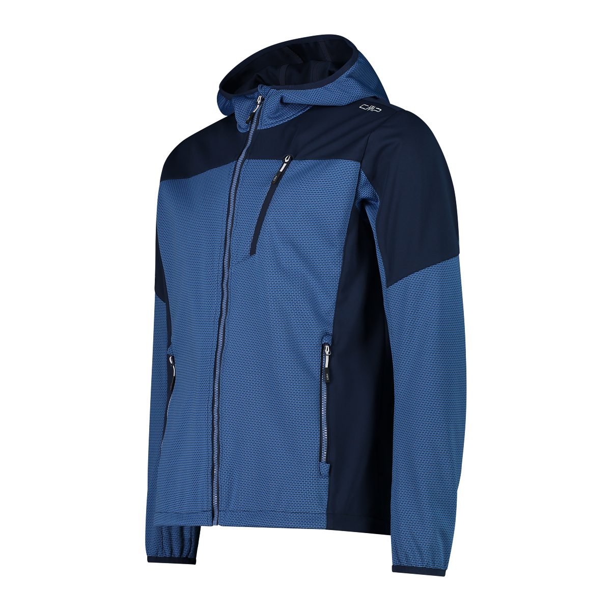 Man dusty blue Softshell CMP Trekkingjacke