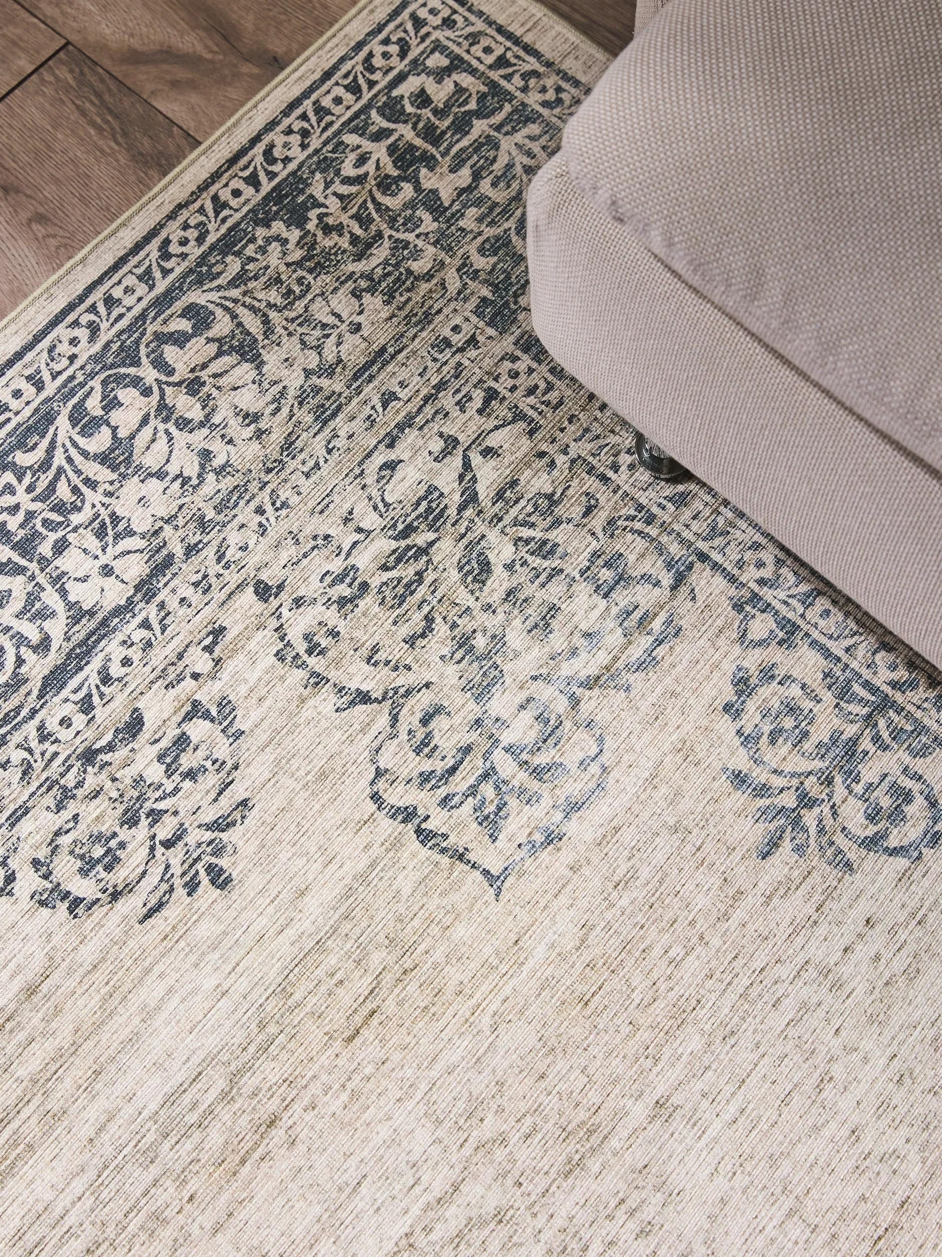 benuta Teppich Laury, rechteckig, Höhe: 5 mm, Teppich Wohnzimmer, Schlafzimmer, Esszimmer, Flur, Kunstfaser, Cozy