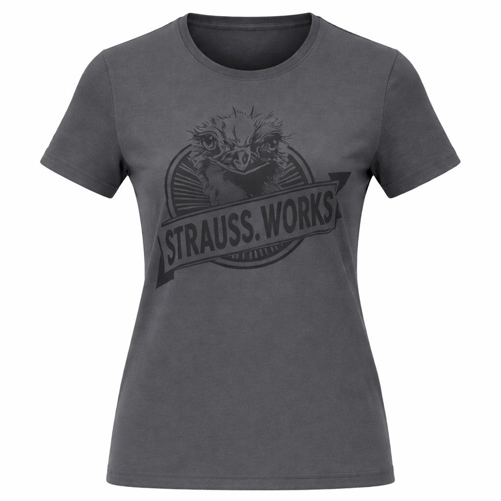 Engelbert Strauss T-Shirt-Body Strauss Damen T-Shirt e.s. iconic works – Baumwolle, Rundhals, Print 100 % Baumwolle