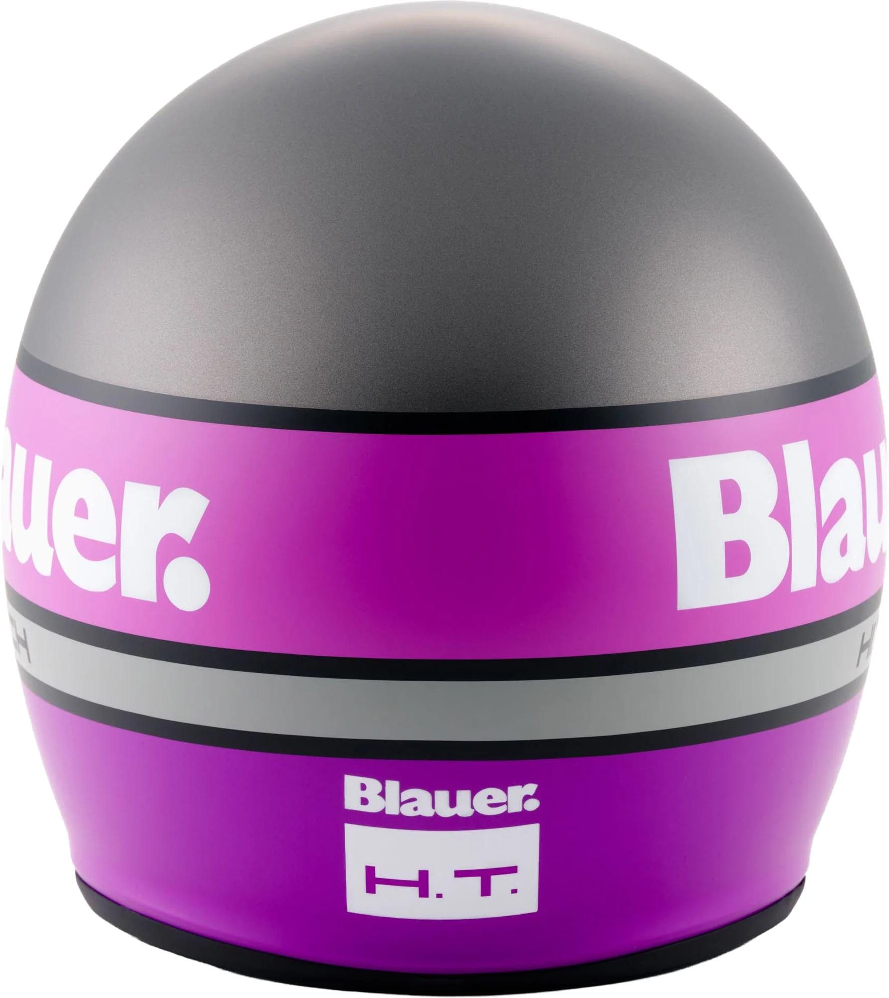 Blauer Motorradhelm Pilot 4.0 Jethelm, vorbereitet für Kommunikationssystem,integriertes Sonnenvisier