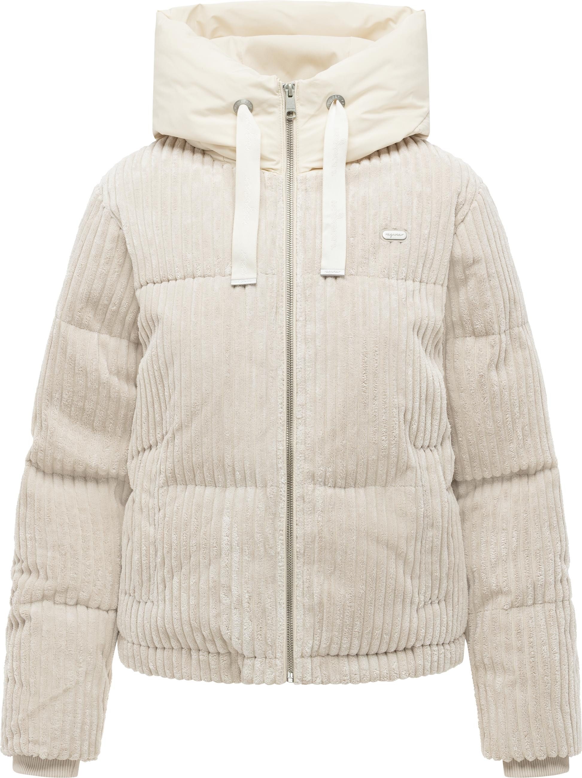 Ragwear Cordjacke Riella Cordy Y Kuschelig weiche Damen Winter Kordjacke