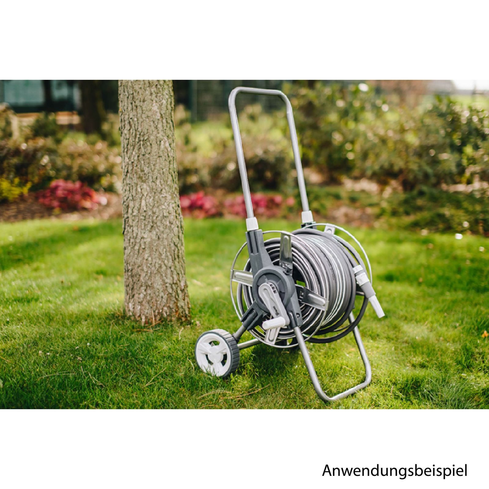 Bradas Schlauchwagen WHITE SILVER PLUS 30m Gartenschlauchwagen Komplettset