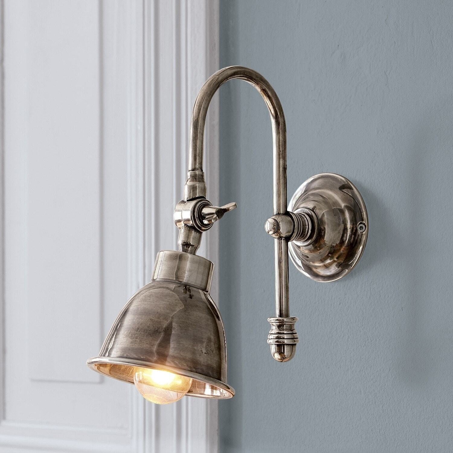 Mirabeau Wandleuchte Wandlampe Gemma antiksilber günstig online kaufen