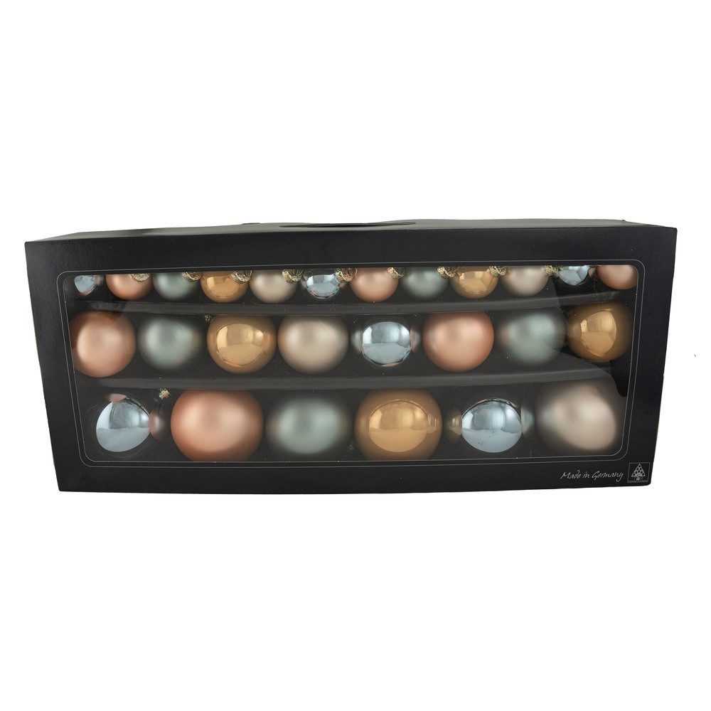 Thüringer Glasdesign Christbaumschmuck Glaskugeln Behaglichkeit 26 Teile