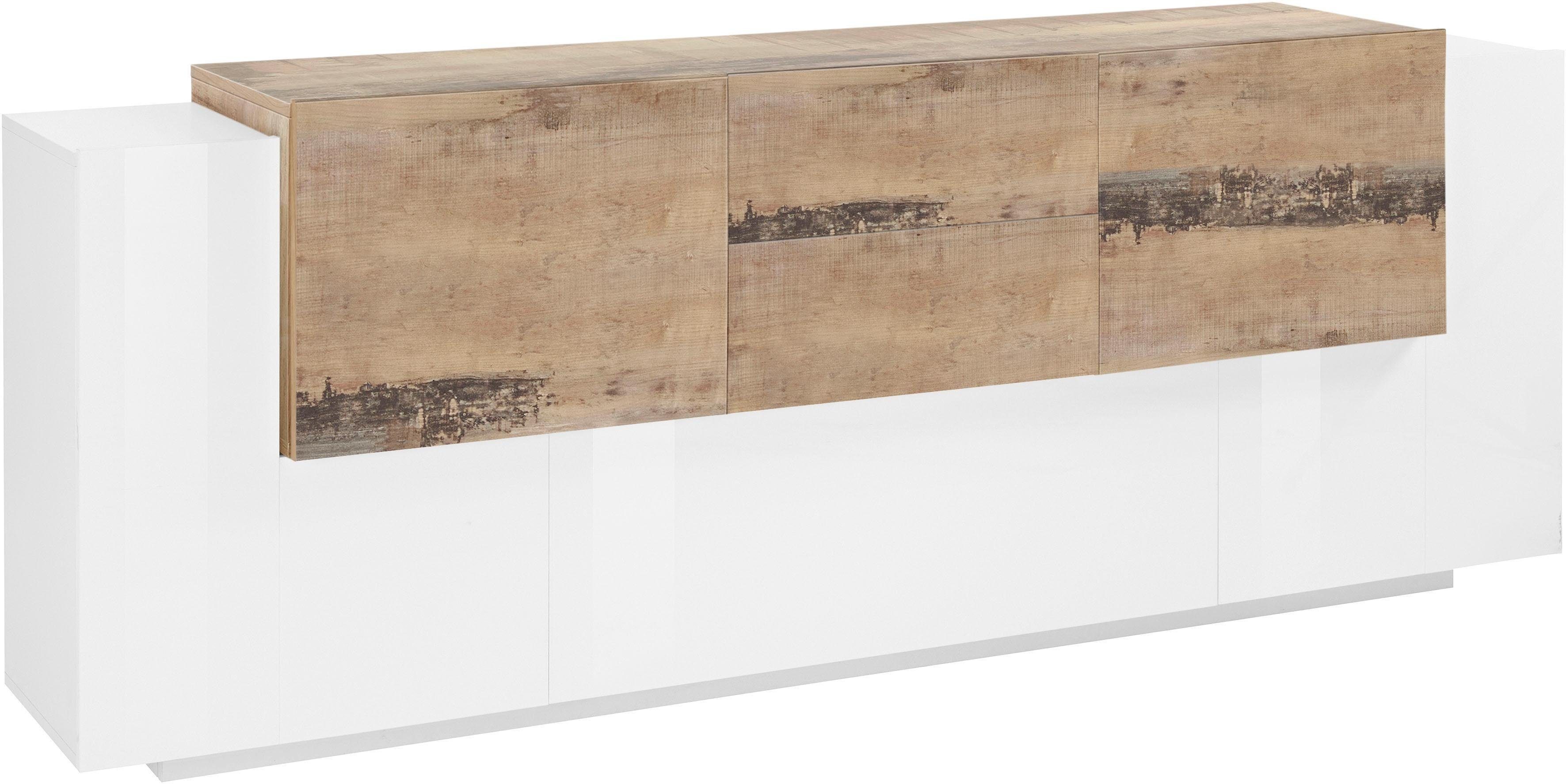 INOSIGN Sideboard Coro, Kommode, Schrank, Kredenz, grifflos mit Einlegeböde günstig online kaufen