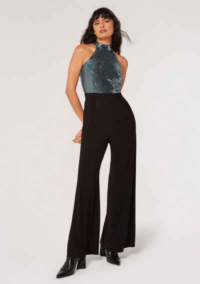 Apricot Jumpsuit Rainbow Mirrorball Jumpsuit (1-tlg) mit Glitzereffekt