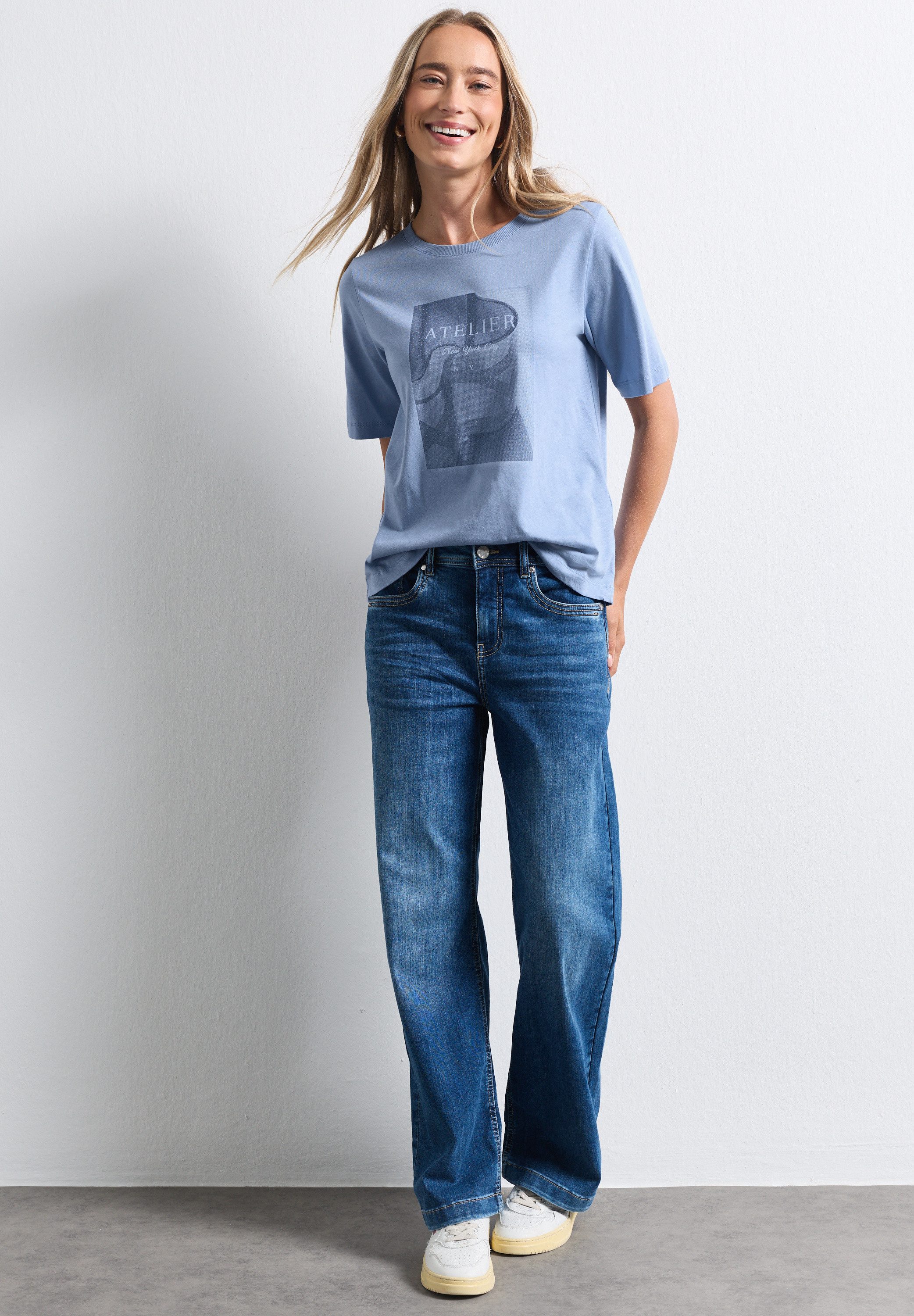 STREET ONE Kurzarmshirt mit modischem Fotoprint – Bild 4 von 5
