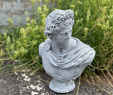 Stone and Style Gartenfigur Steinfigur Apollo Büste