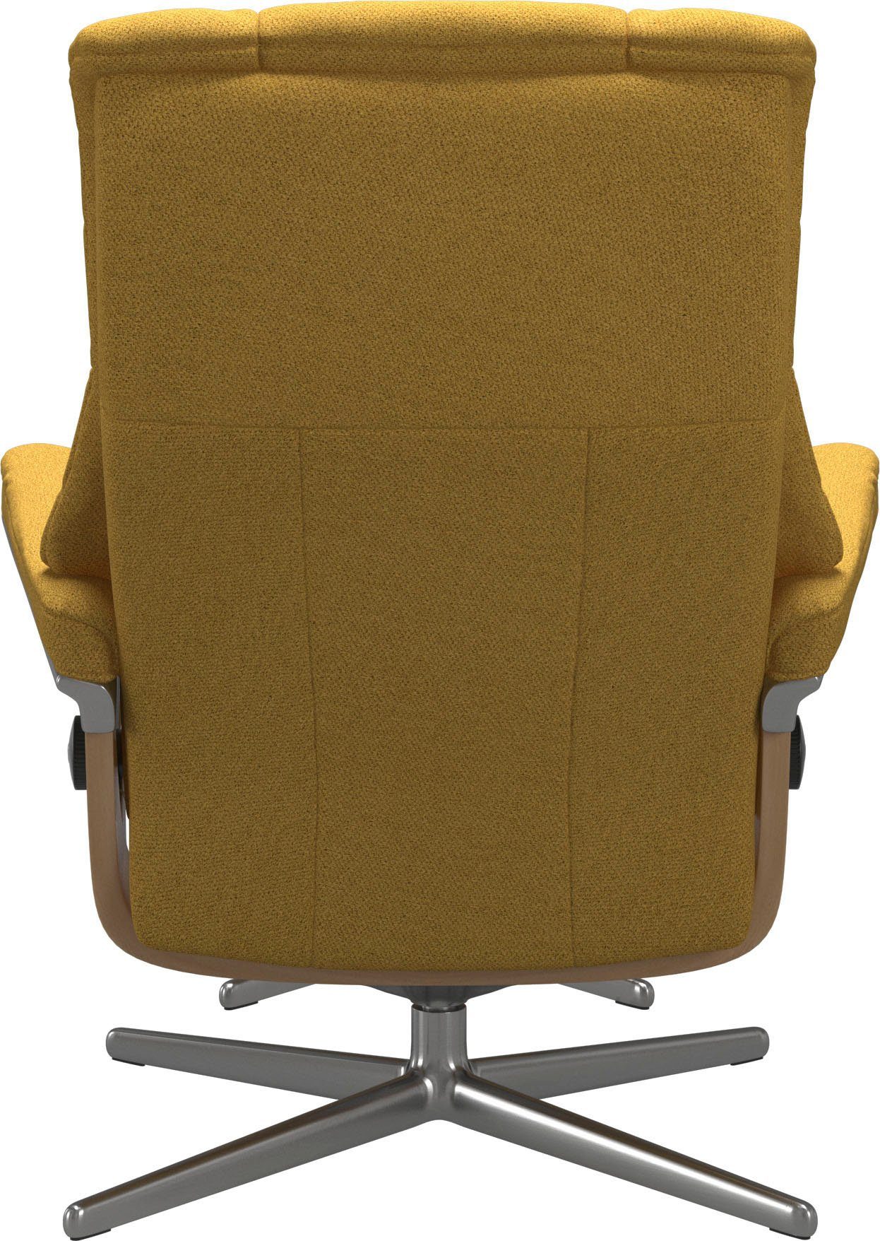 Stressless® Relaxsessel Mayfair (Set, Relaxsessel M S, mit Eiche L, Hocker), Holzakzent mit & Hocker, mit Base, Cross Größe